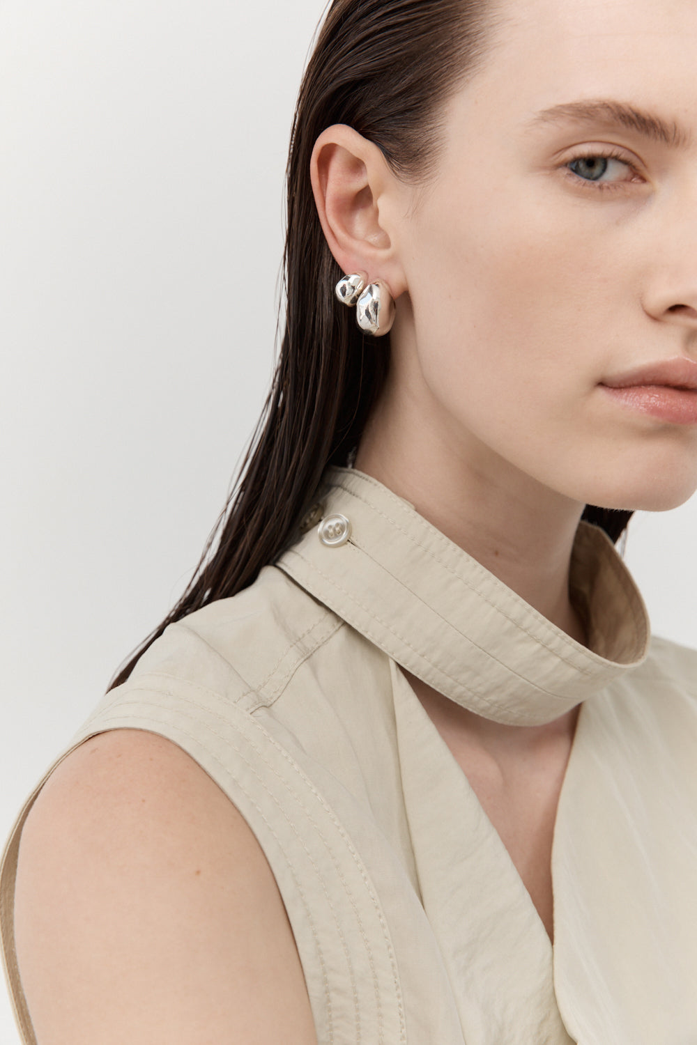 Figure Hoops - Small - Silver