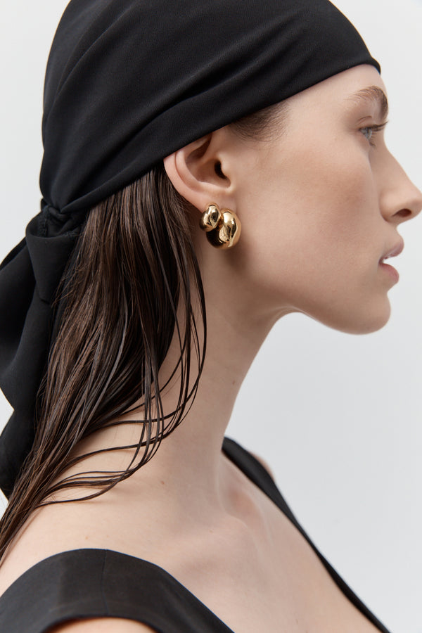 Figure Hoops - Small - Gold