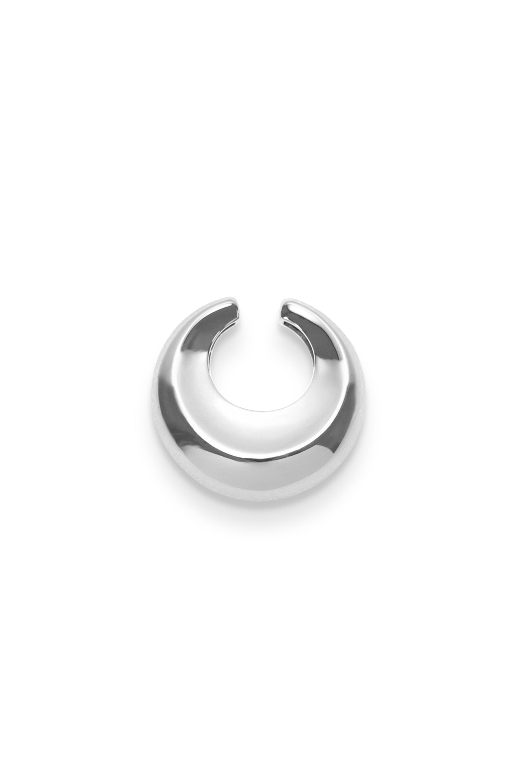 Concave Ear Cuff - Large - Silver