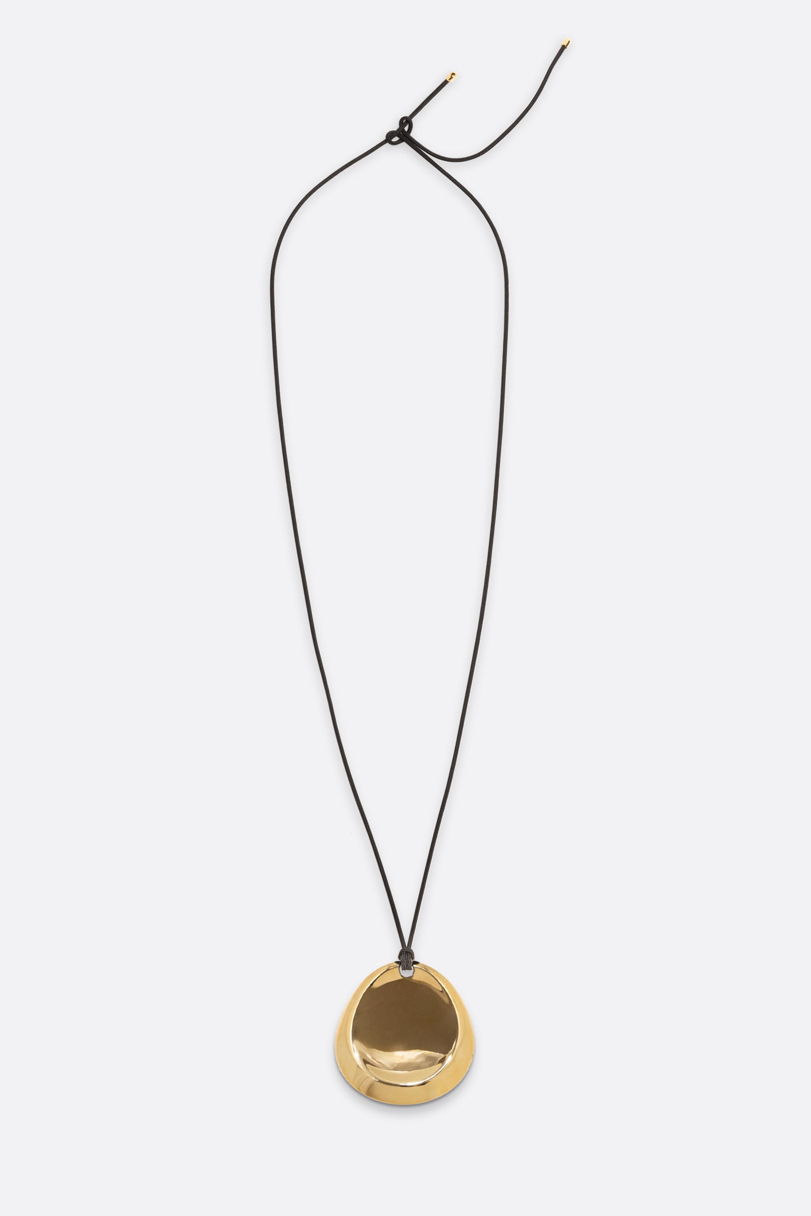 Concave Pendant Necklace - Gold