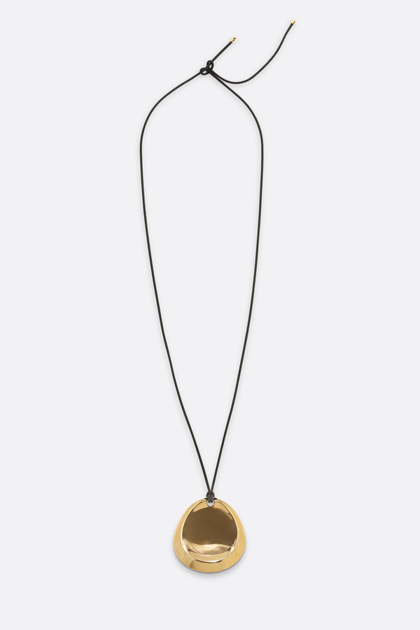 Concave Pendant Necklace - Gold