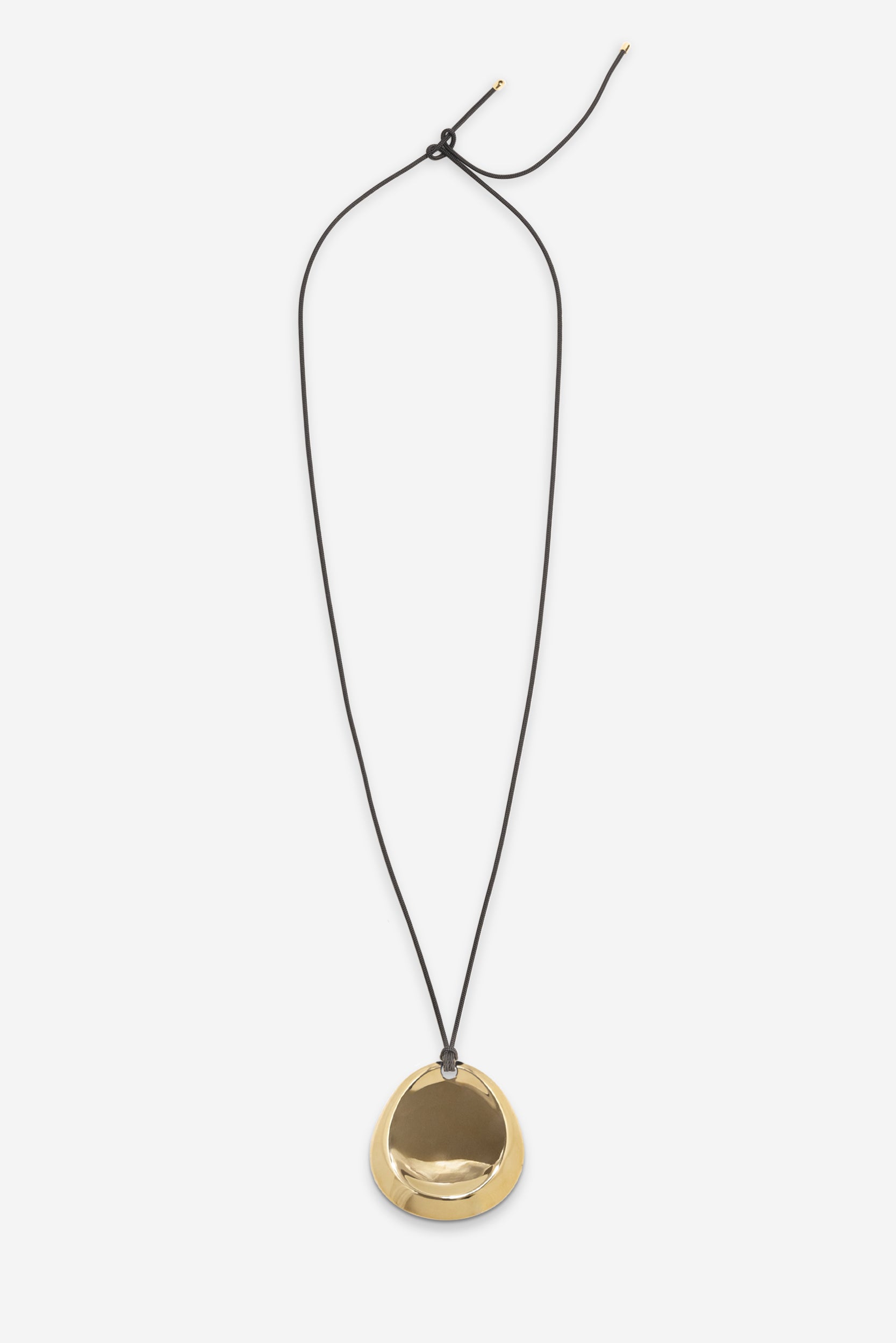 Concave Pendant Necklace - Gold