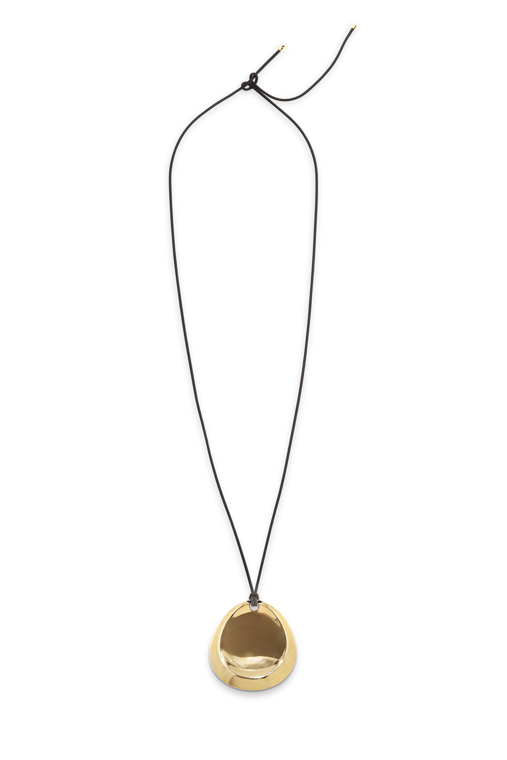 Concave Pendant Necklace - Gold