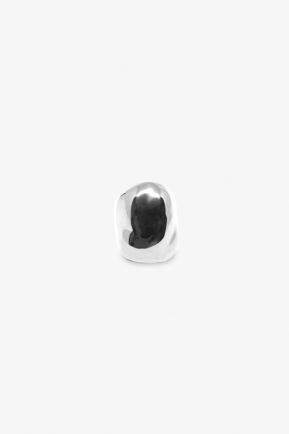 Statement sterling silver ring, 26mm length, Dylan Dome Ring