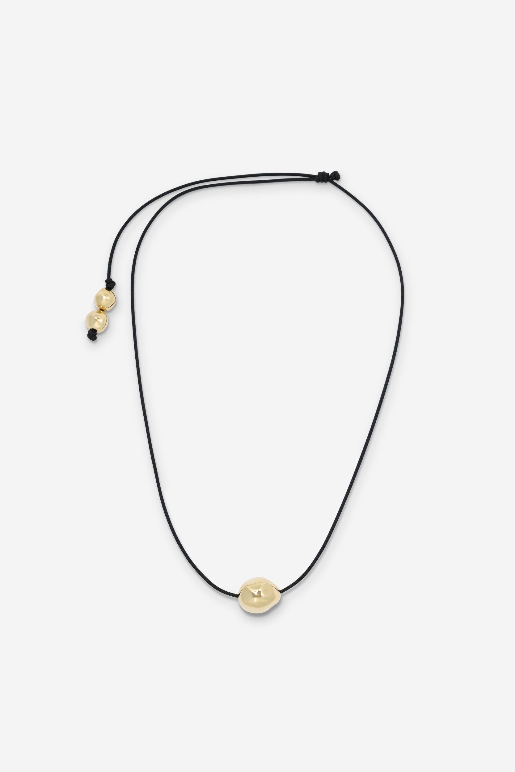 Figure Cord Necklace - Gold