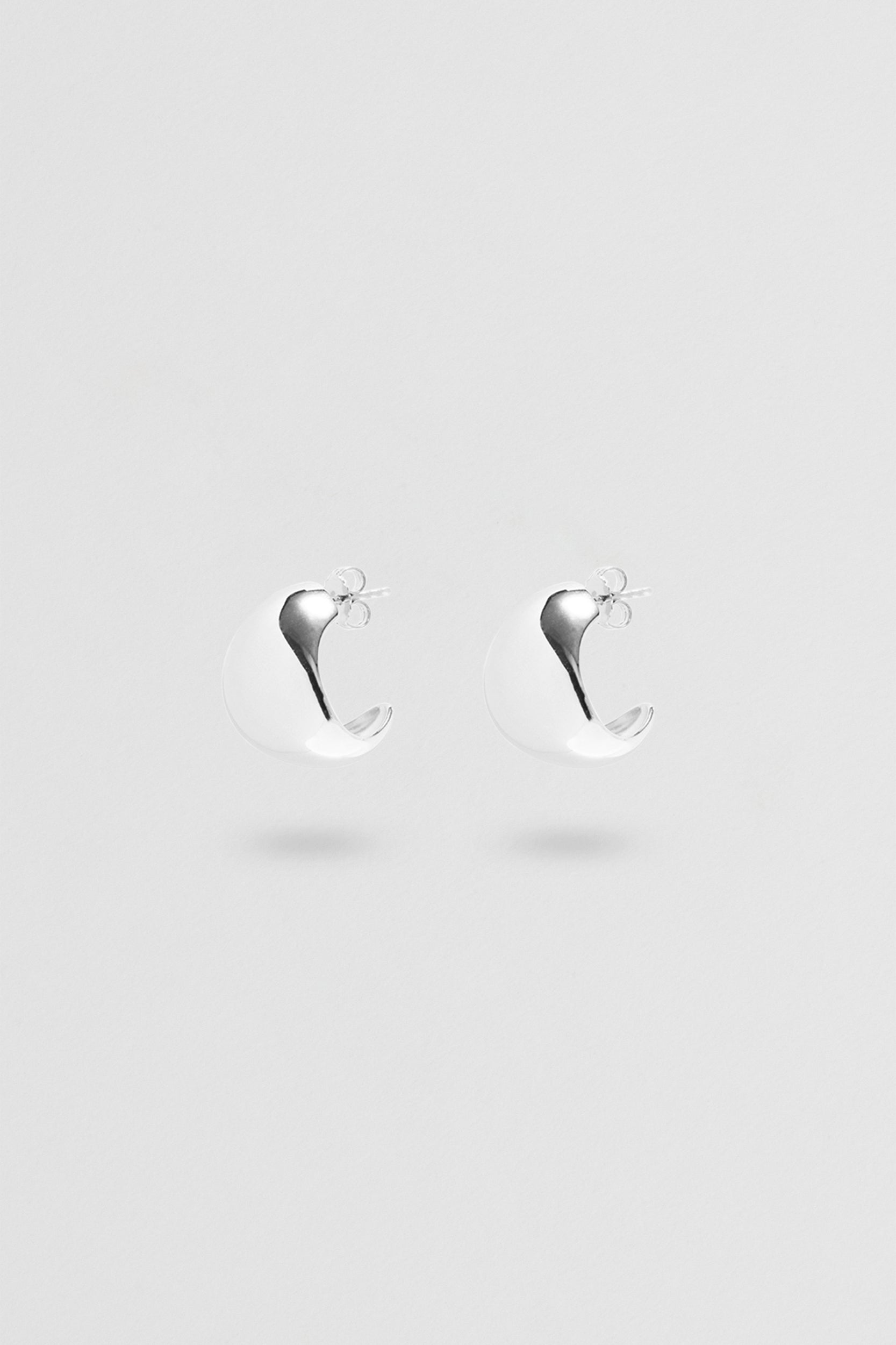 Créoles pliables - Grandes - Argent