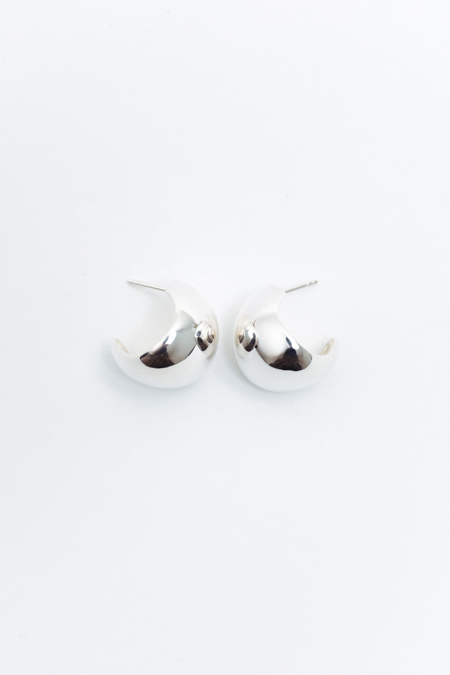 Créoles pliables - Grandes - Argent