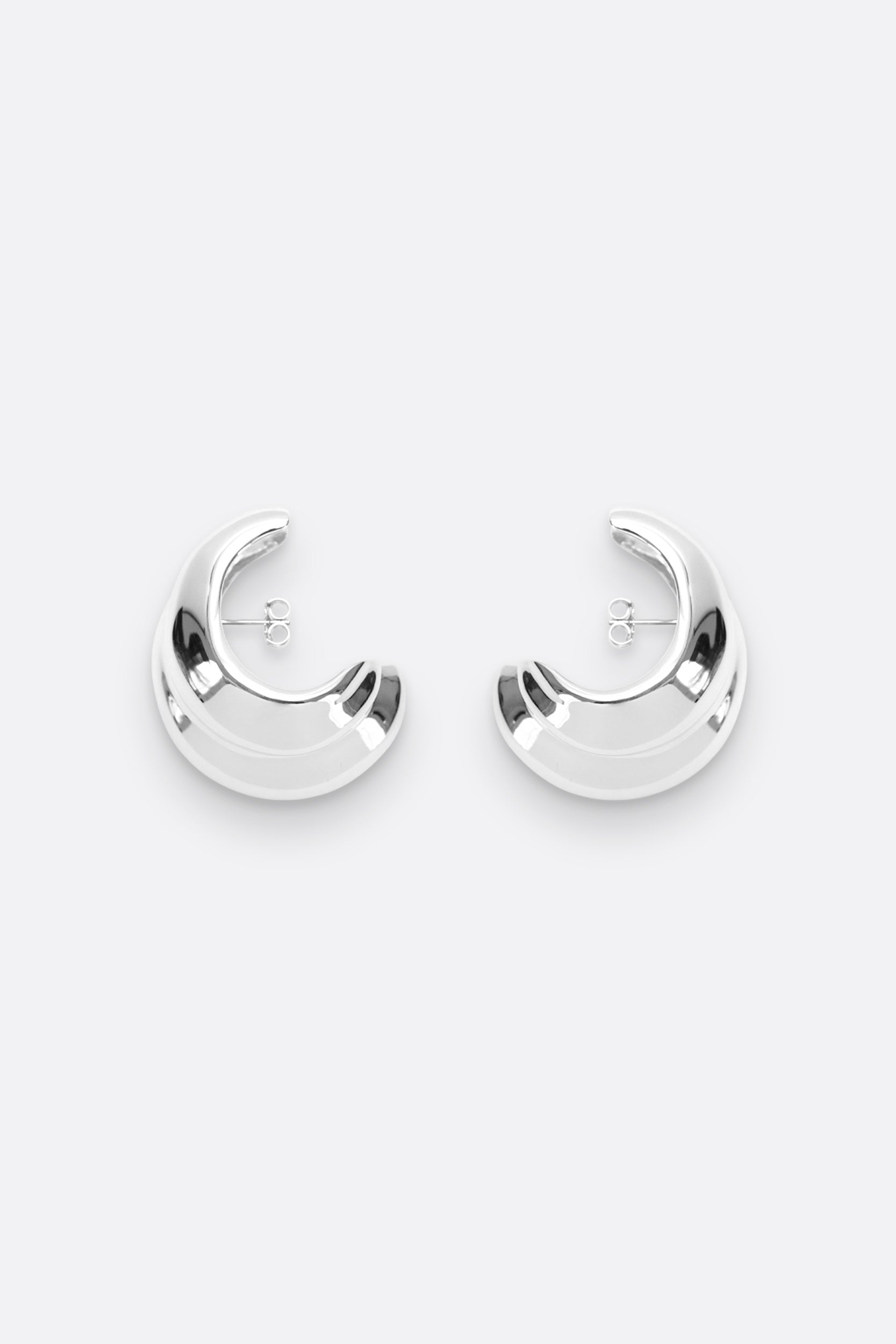 Mega Cuff Hoops - Silver
