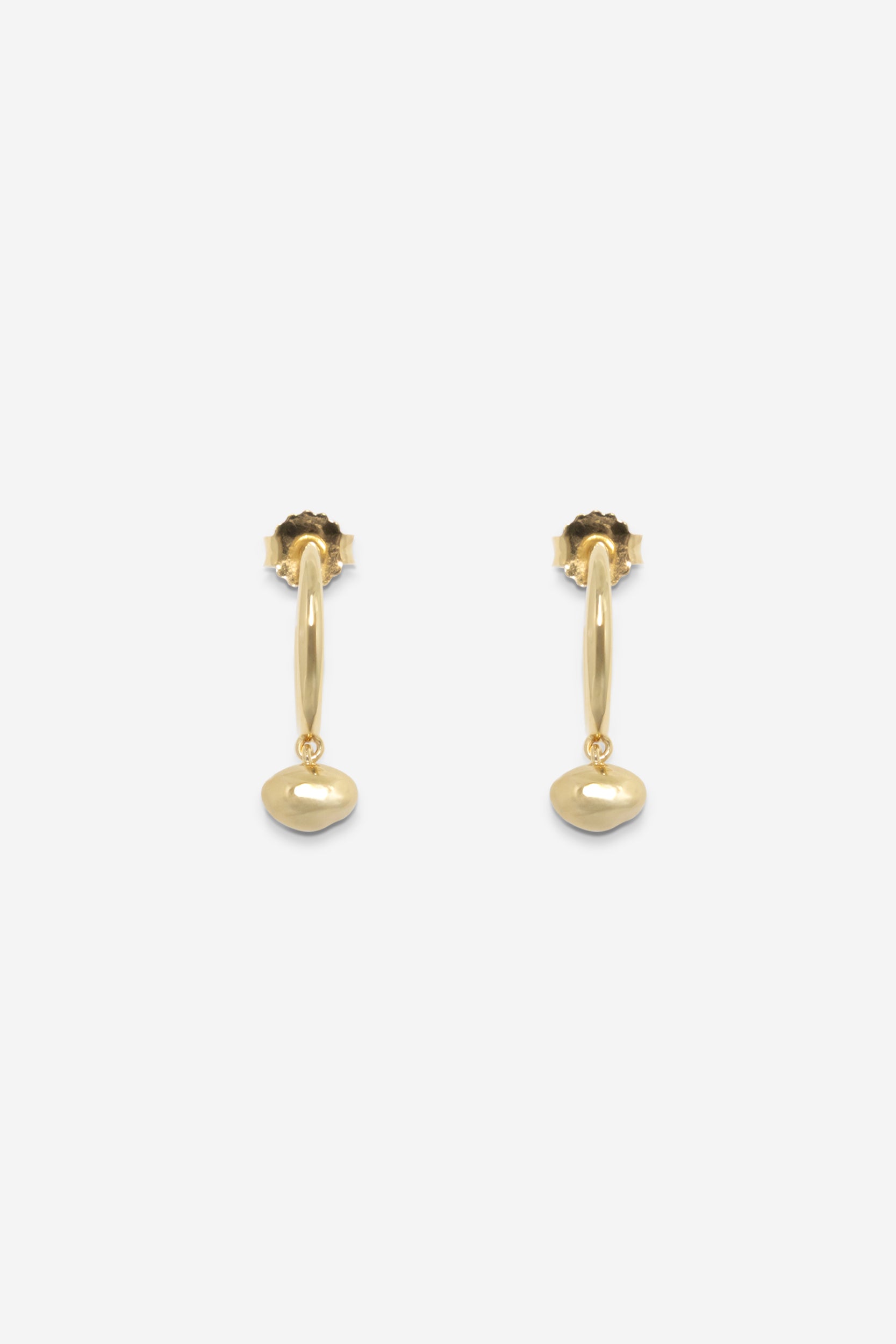 Mini Drop Hoops - Gold