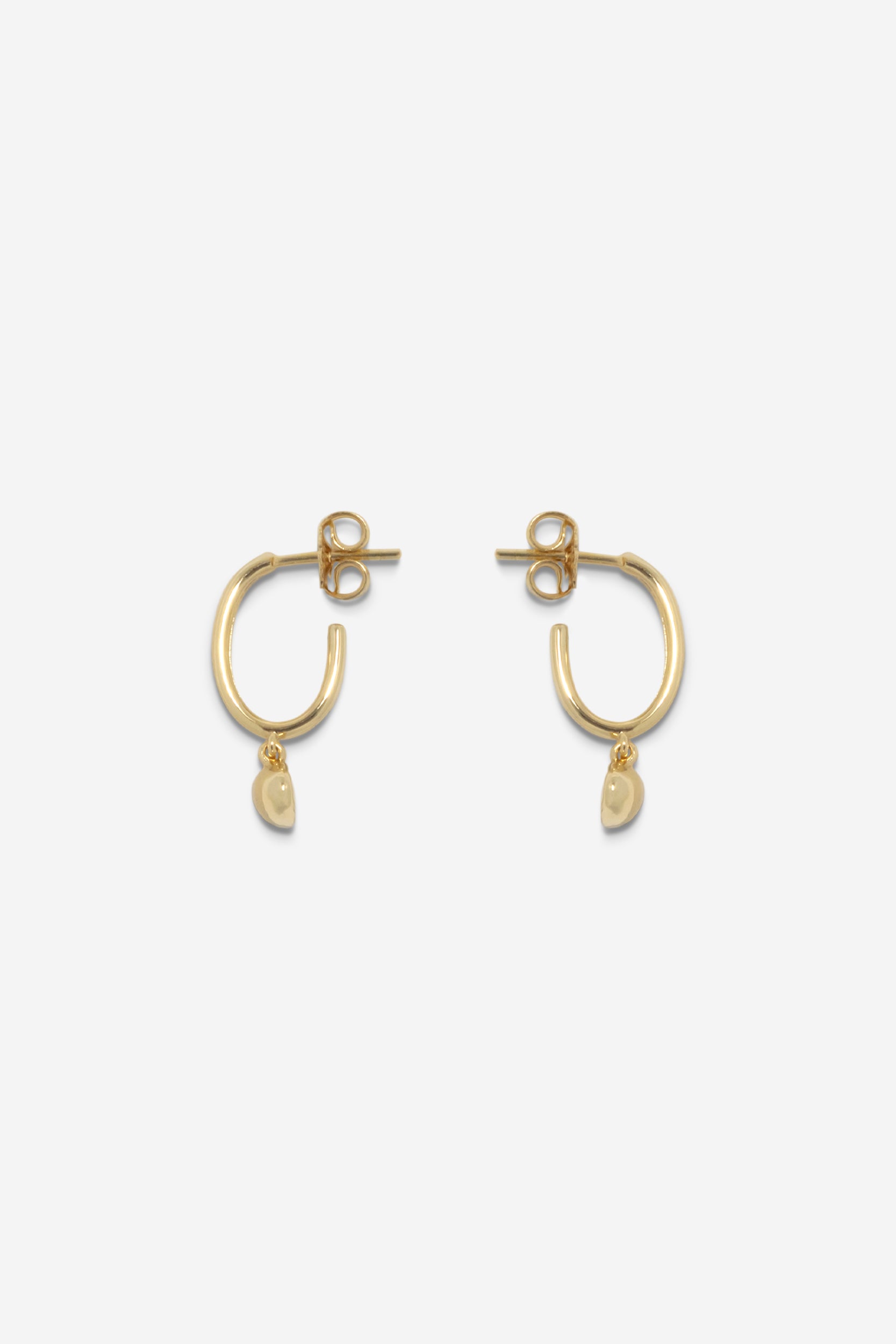 Mini Drop Hoops - Gold