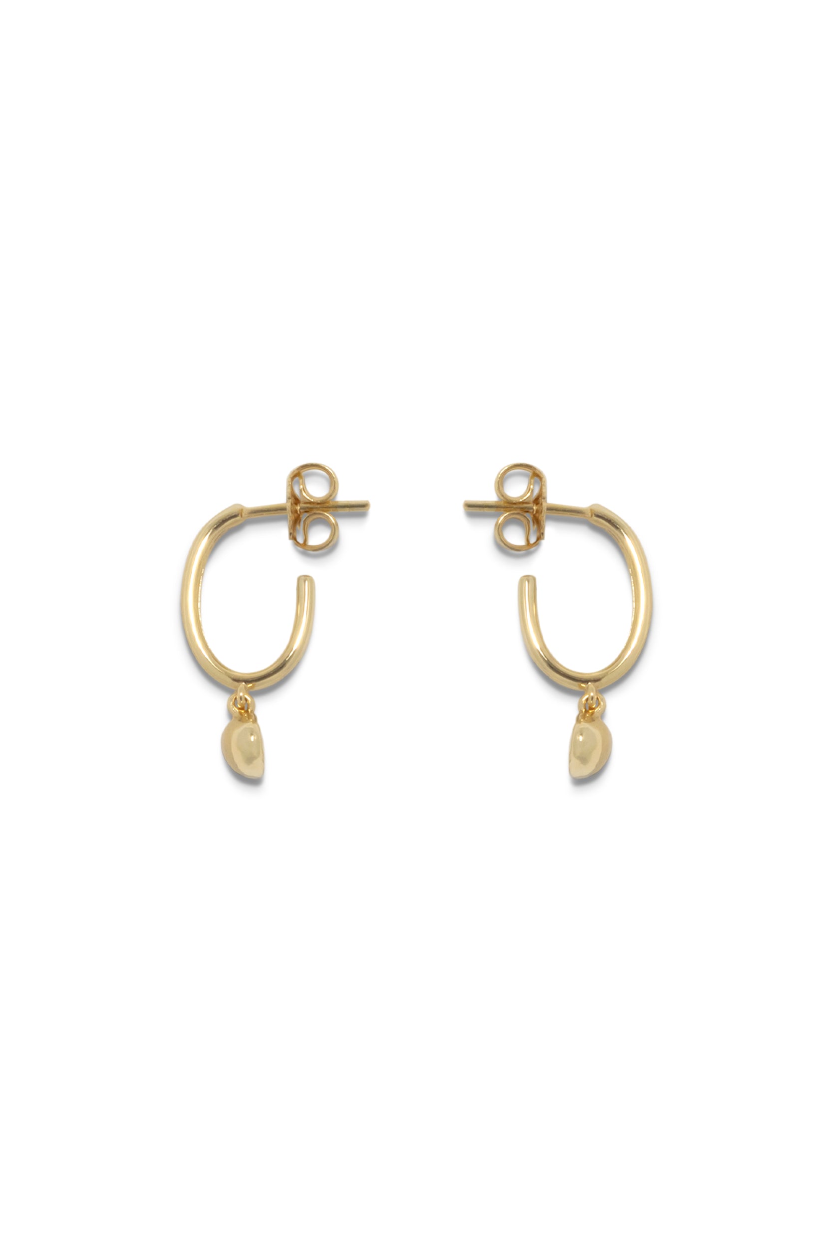 Mini Drop Hoops - Gold