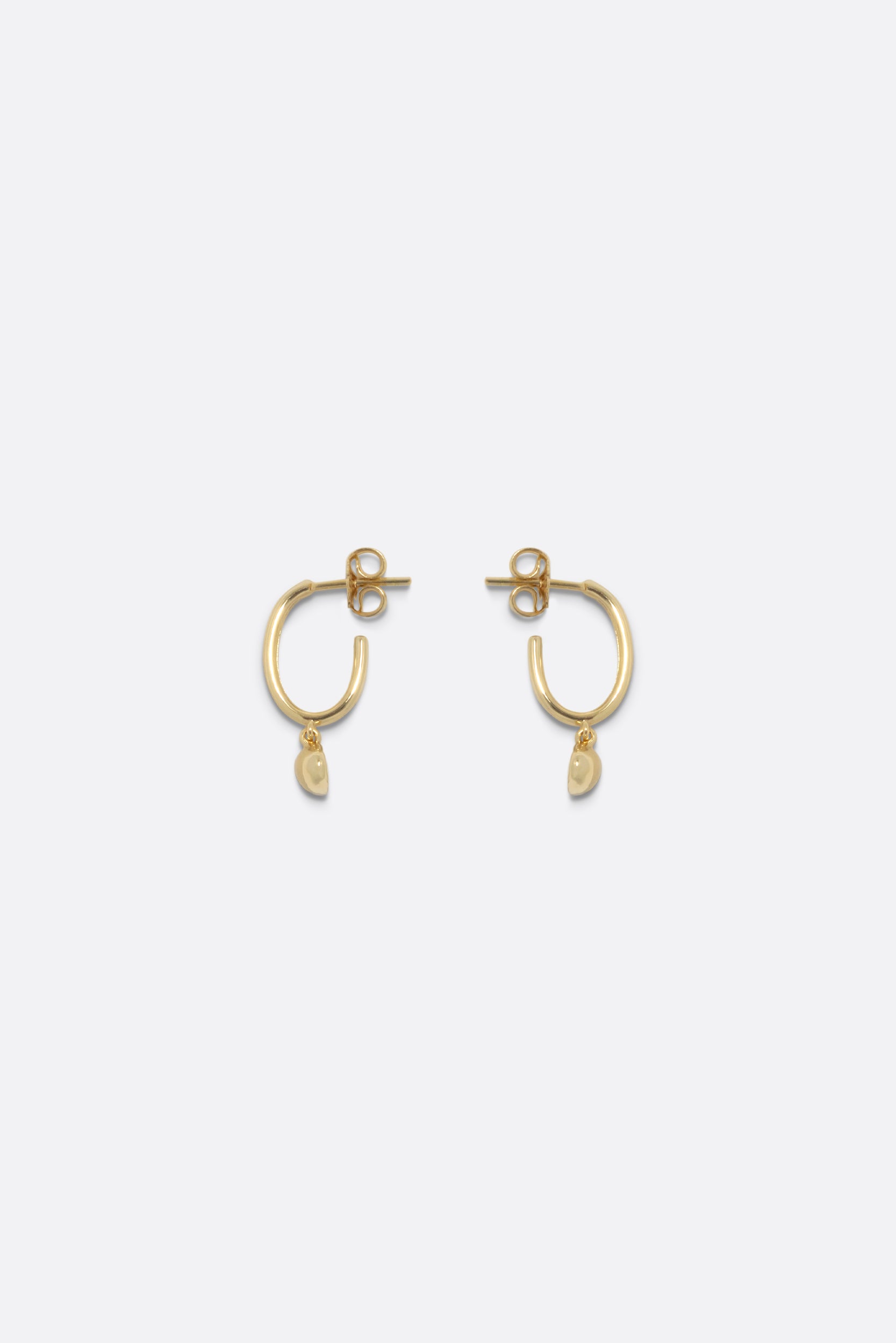 Mini Drop Hoops - Gold