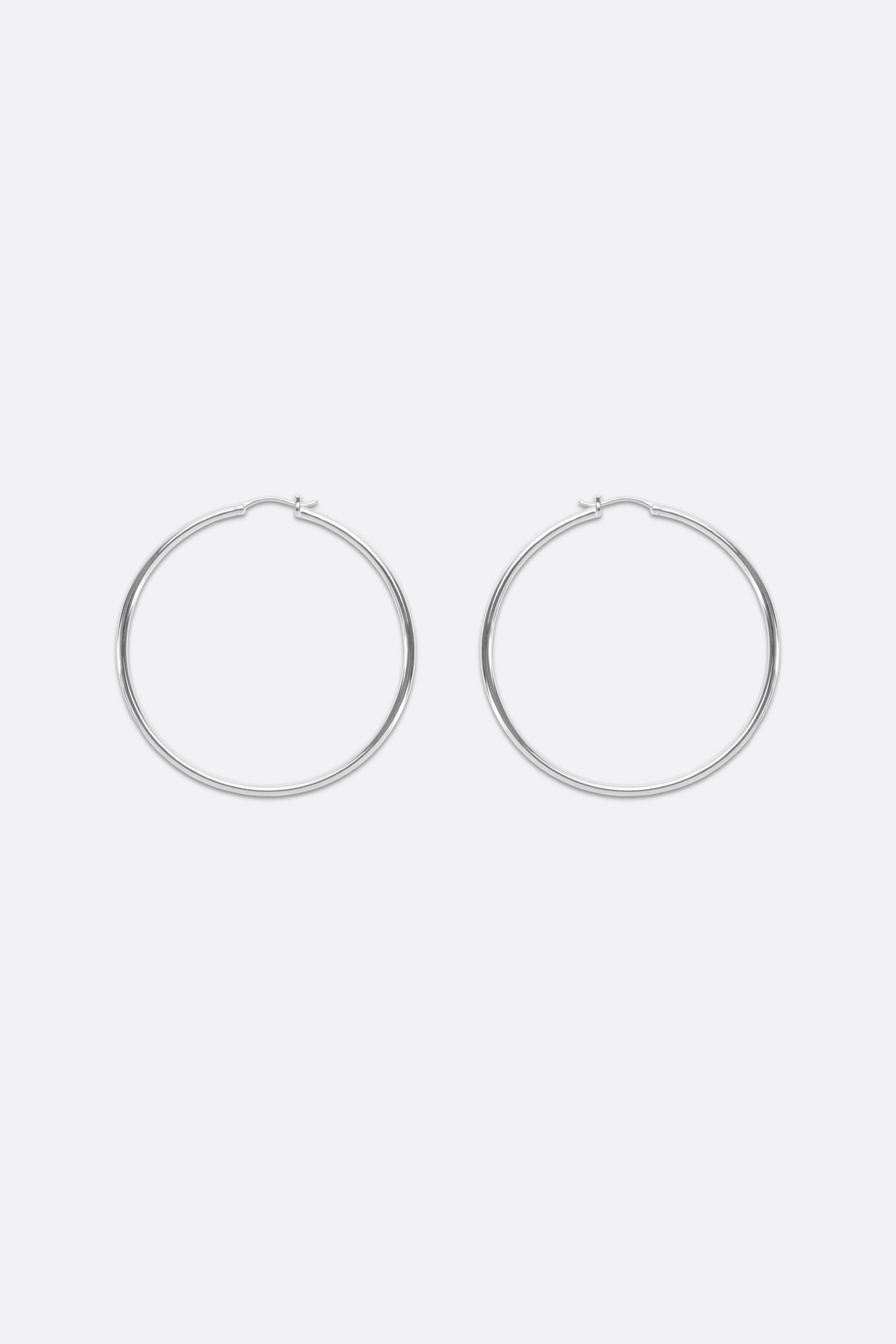 Mondo Hoops - Large - Silver