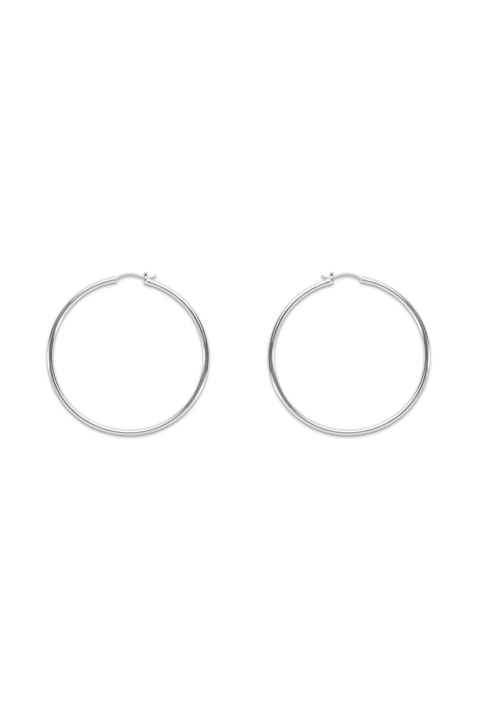 Mondo Hoops - Medium - Silver