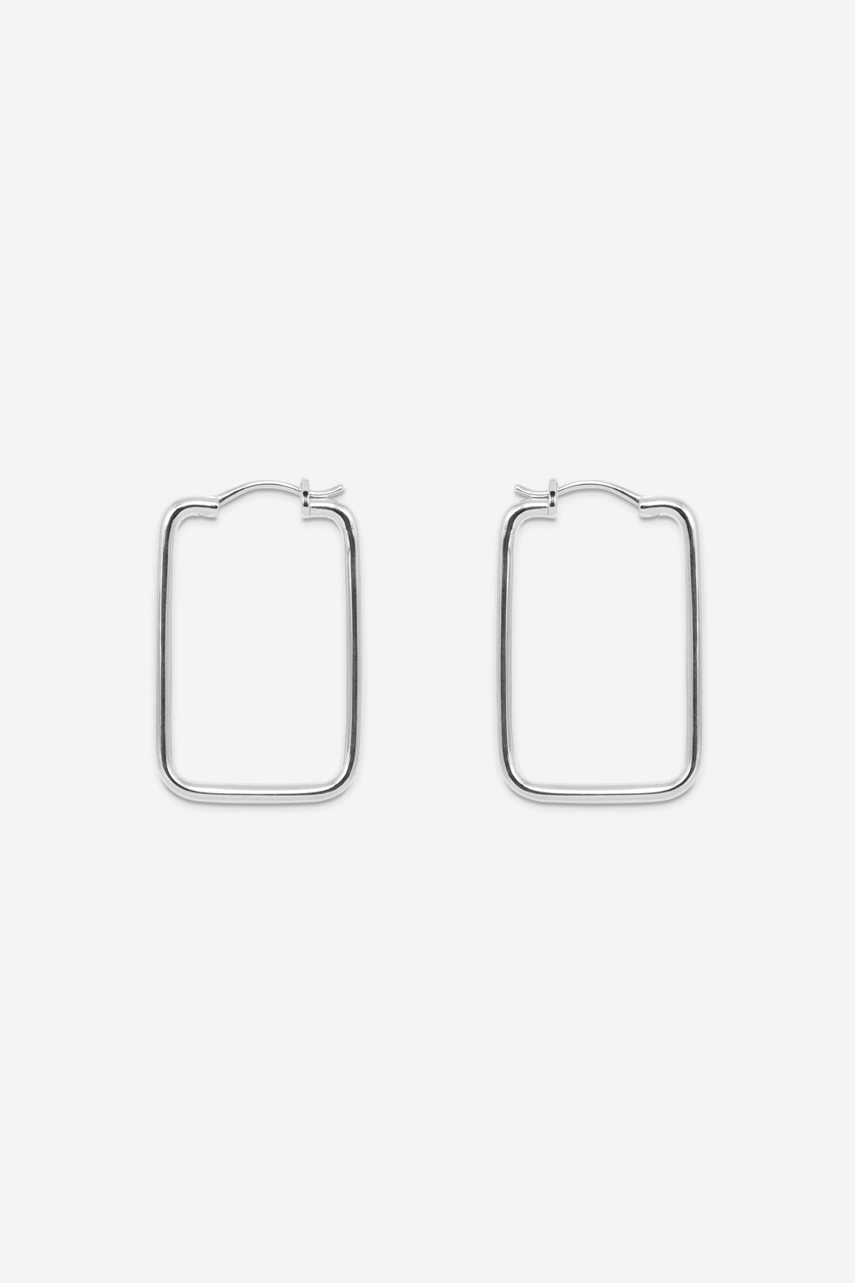 Mondo Hoops - Square - Silver