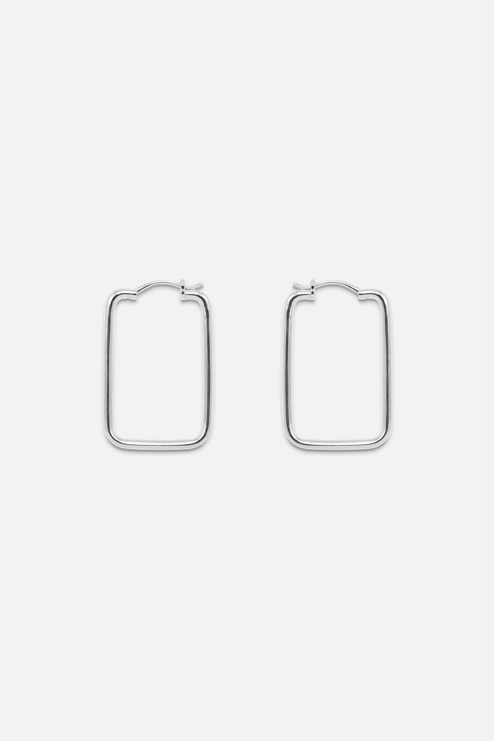 Mondo Hoops - Square - Silver