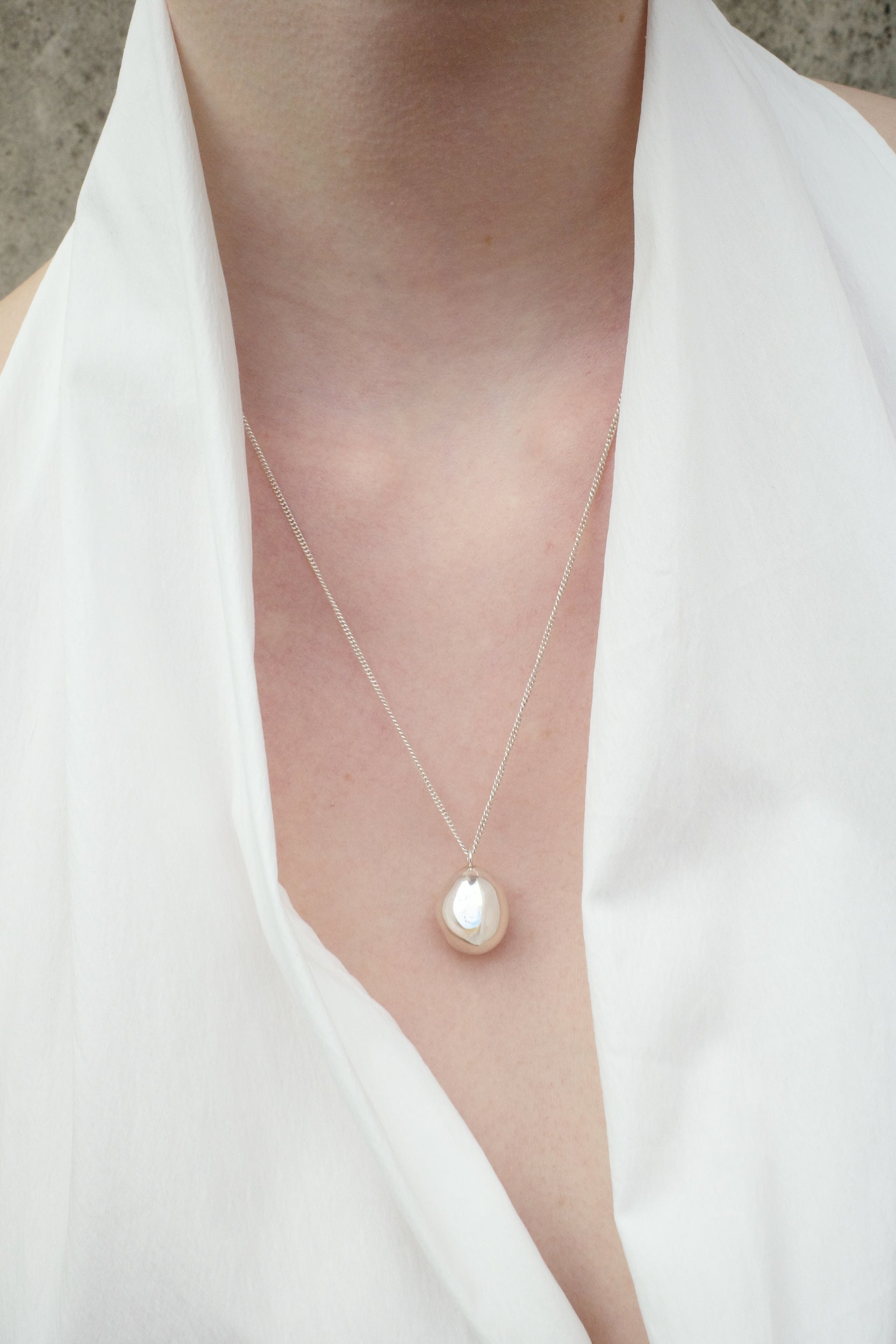 Drop Necklace - Silver
