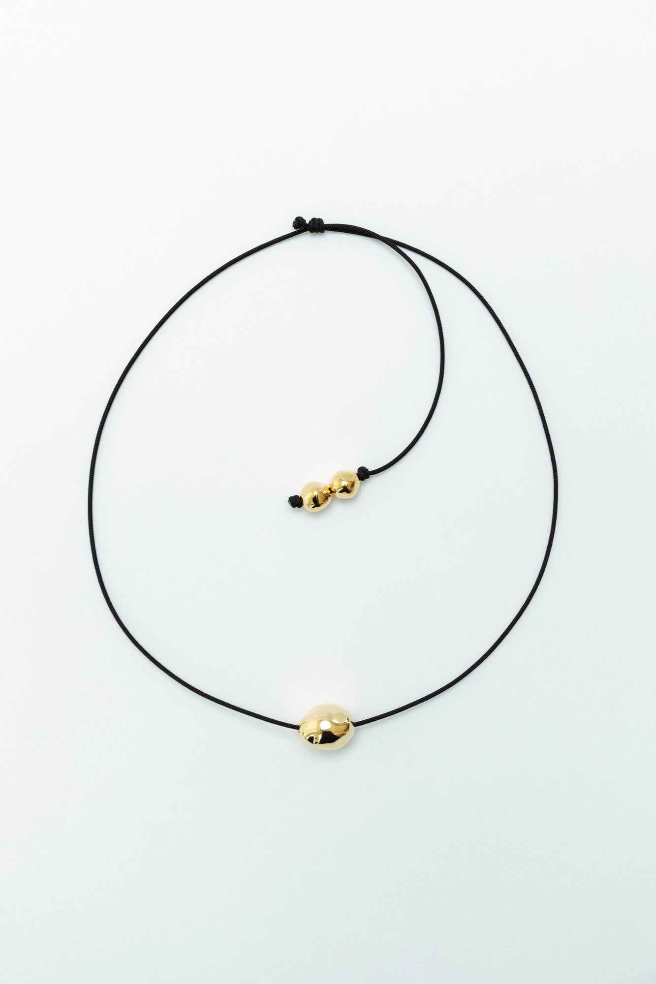 Figure Cord Necklace - Gold
