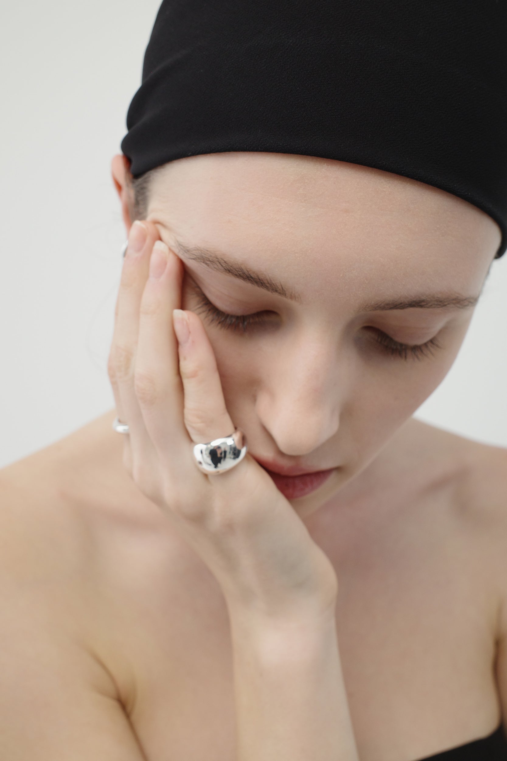 Fold Topaz Ring - Silver