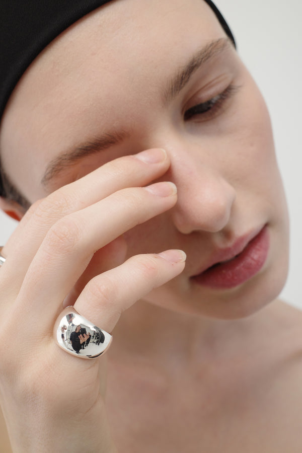 Fold Topaz Ring - Silver