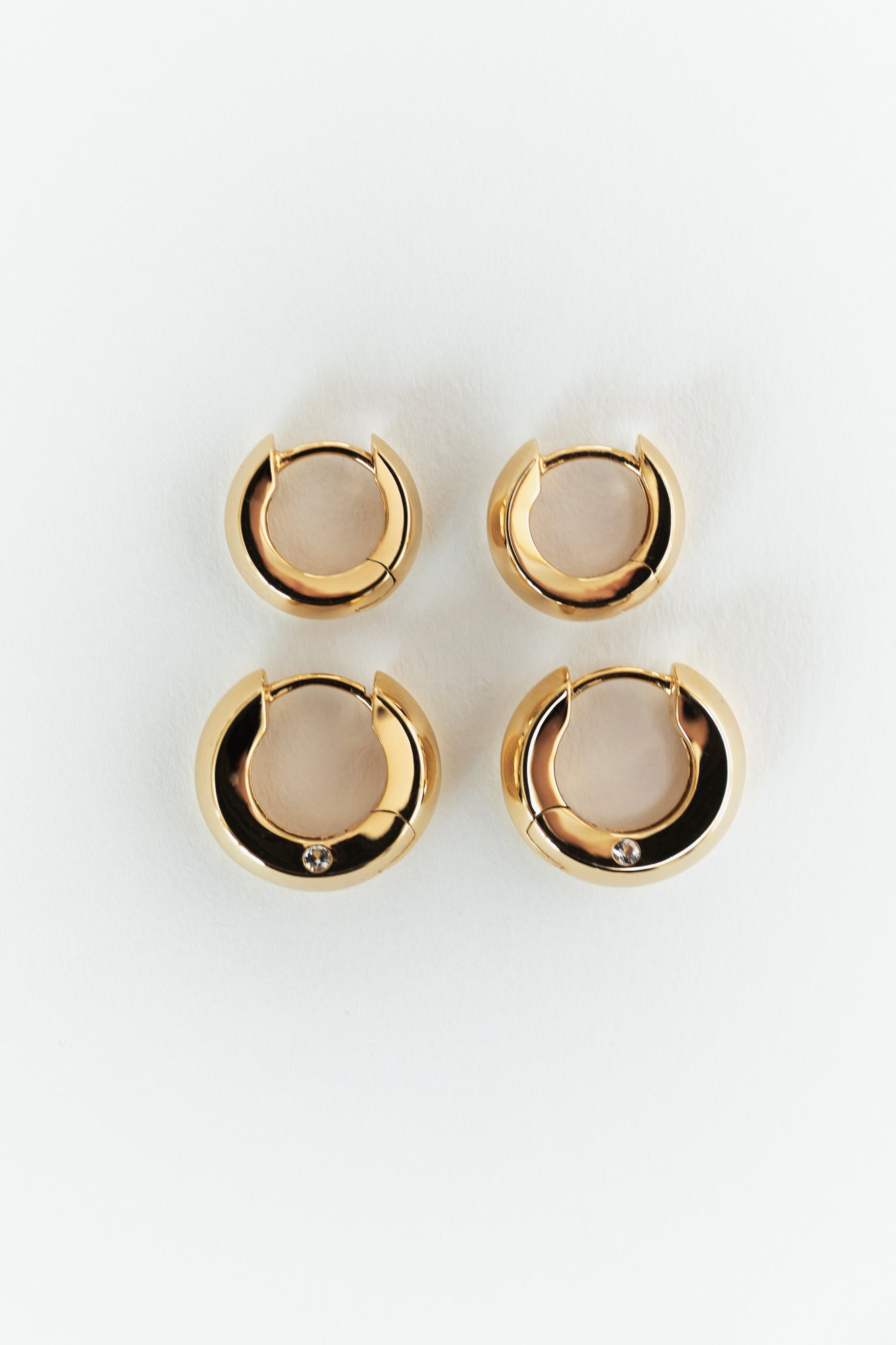 Low Beam Hoops - Small - Gold