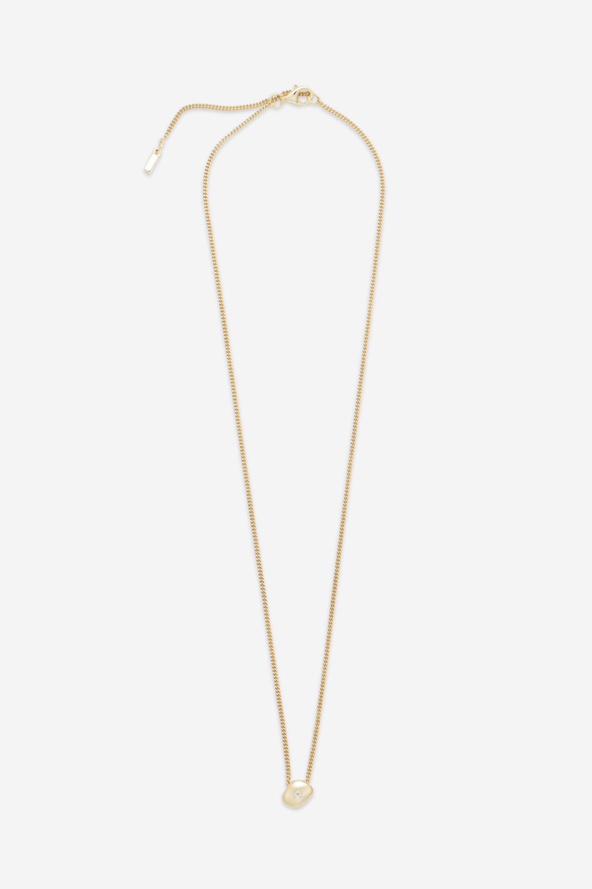 Mini Gemstone Drop Necklace - Gold