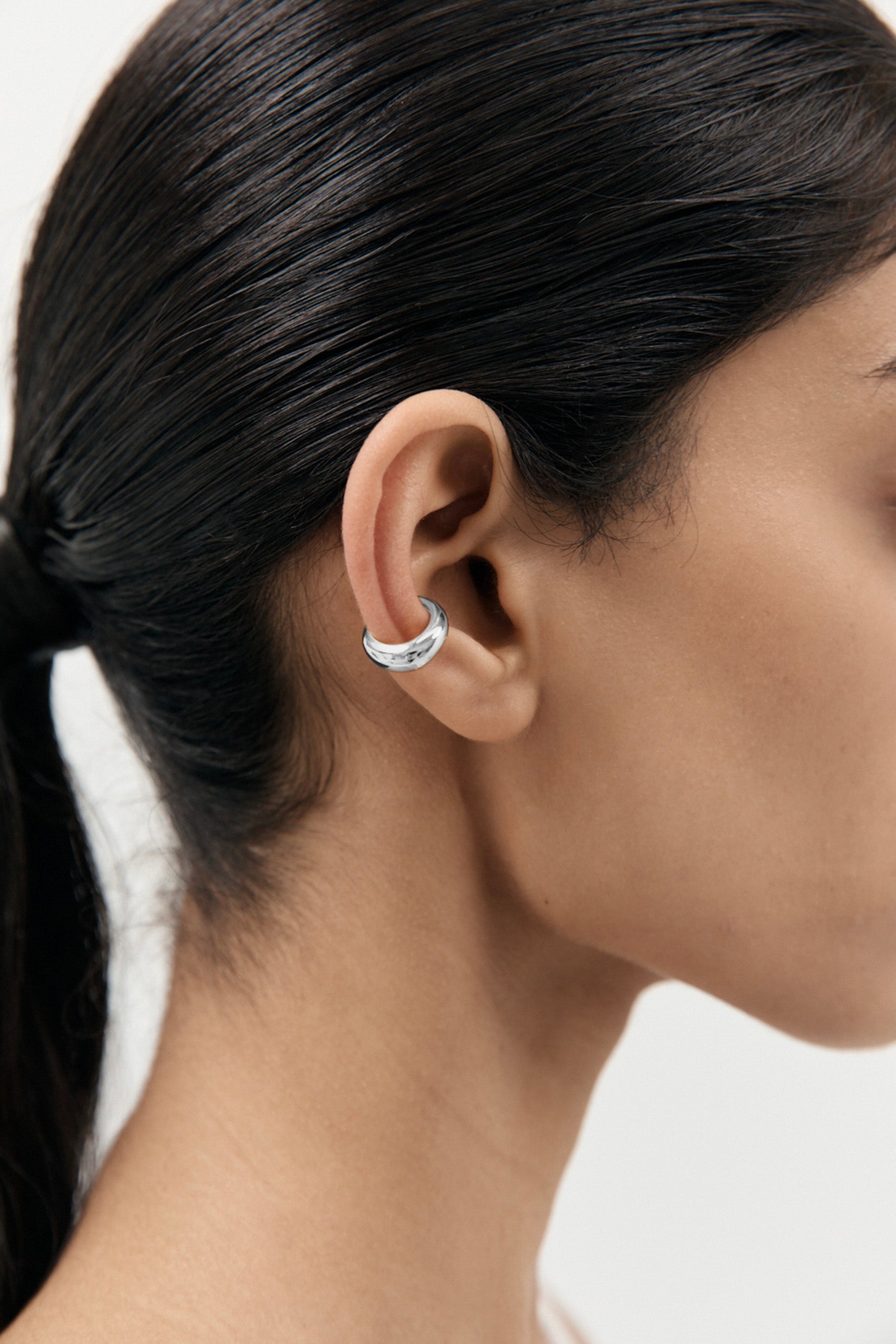 Mirror Ear Cuff - Silver