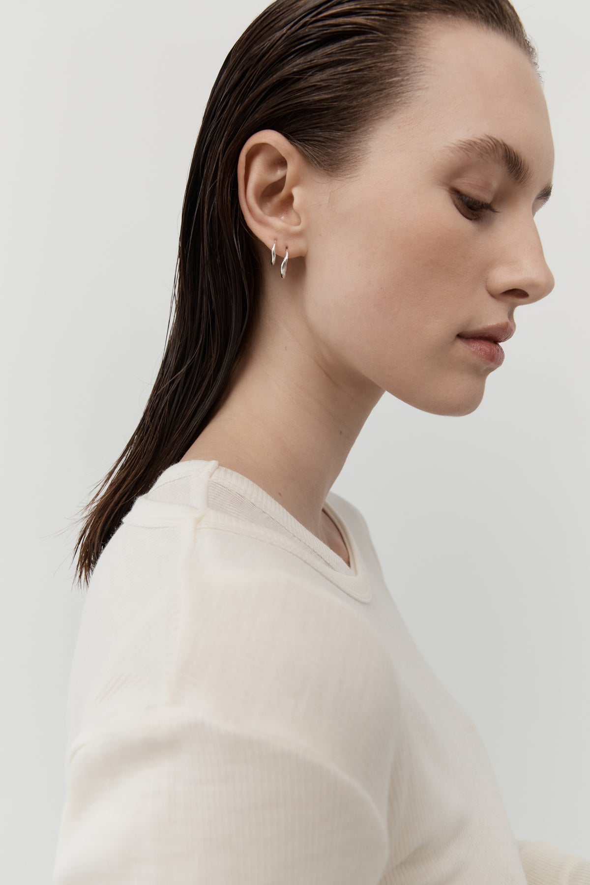 Ventee Hoops - Silver