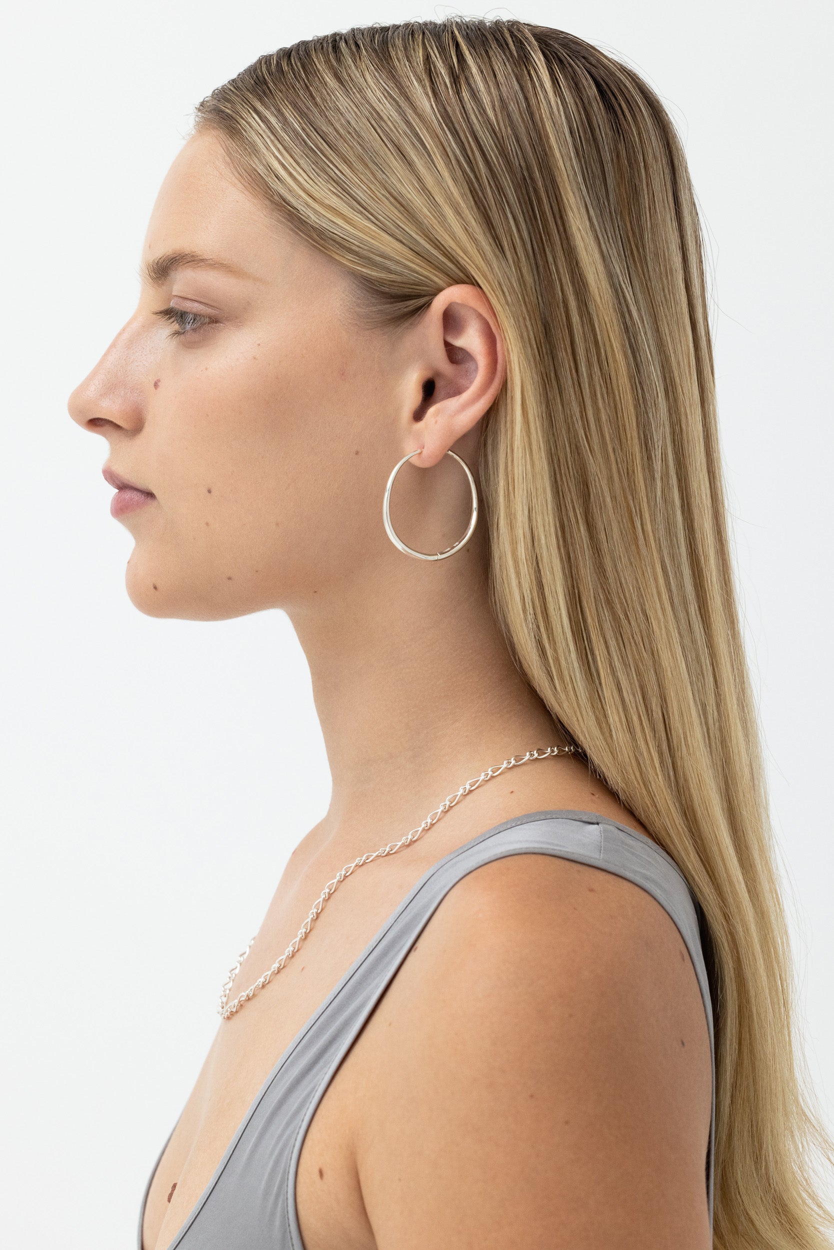 Momento Large Hoops - Silver | Pre Order