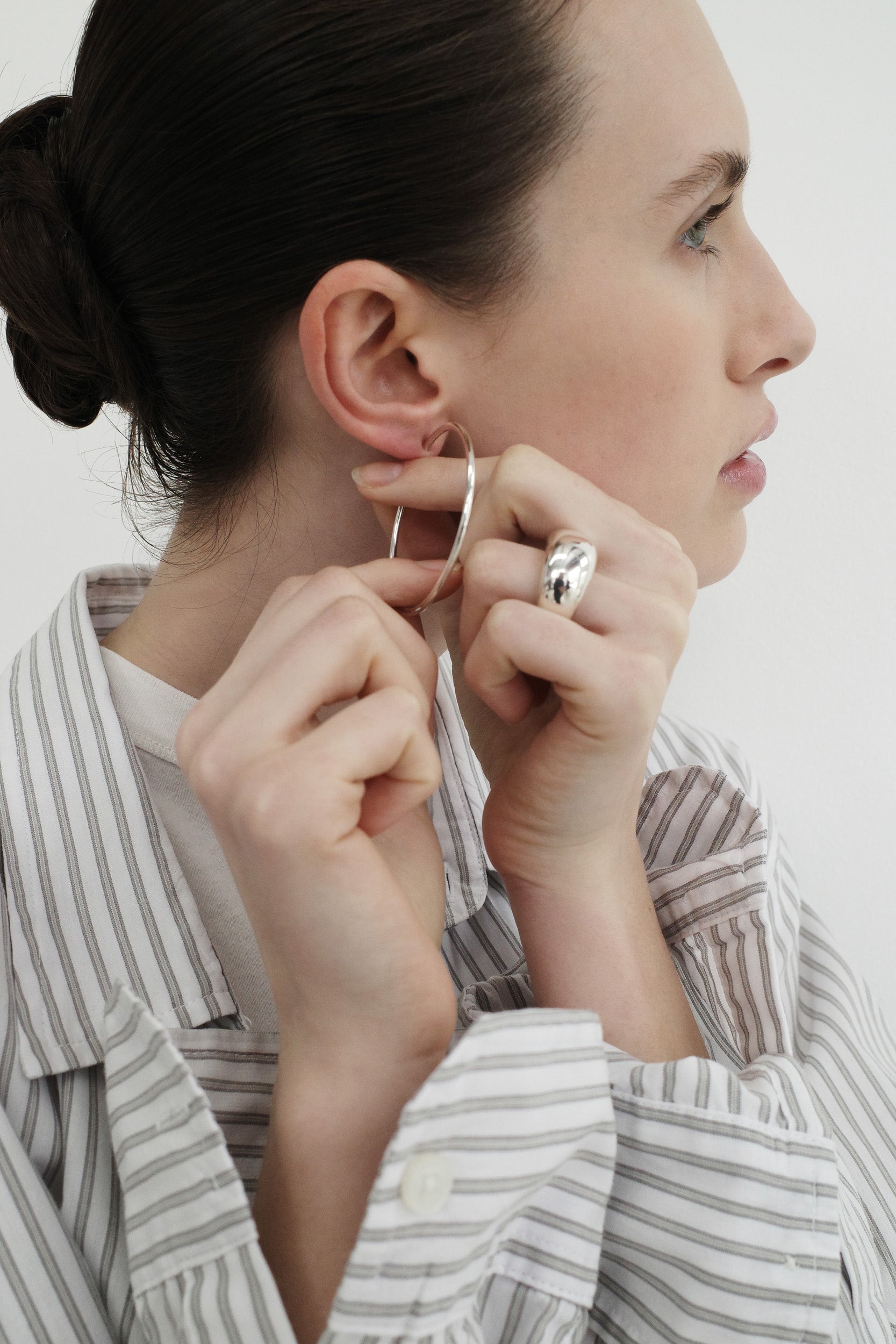 Mondo Hoops - Large - Silver