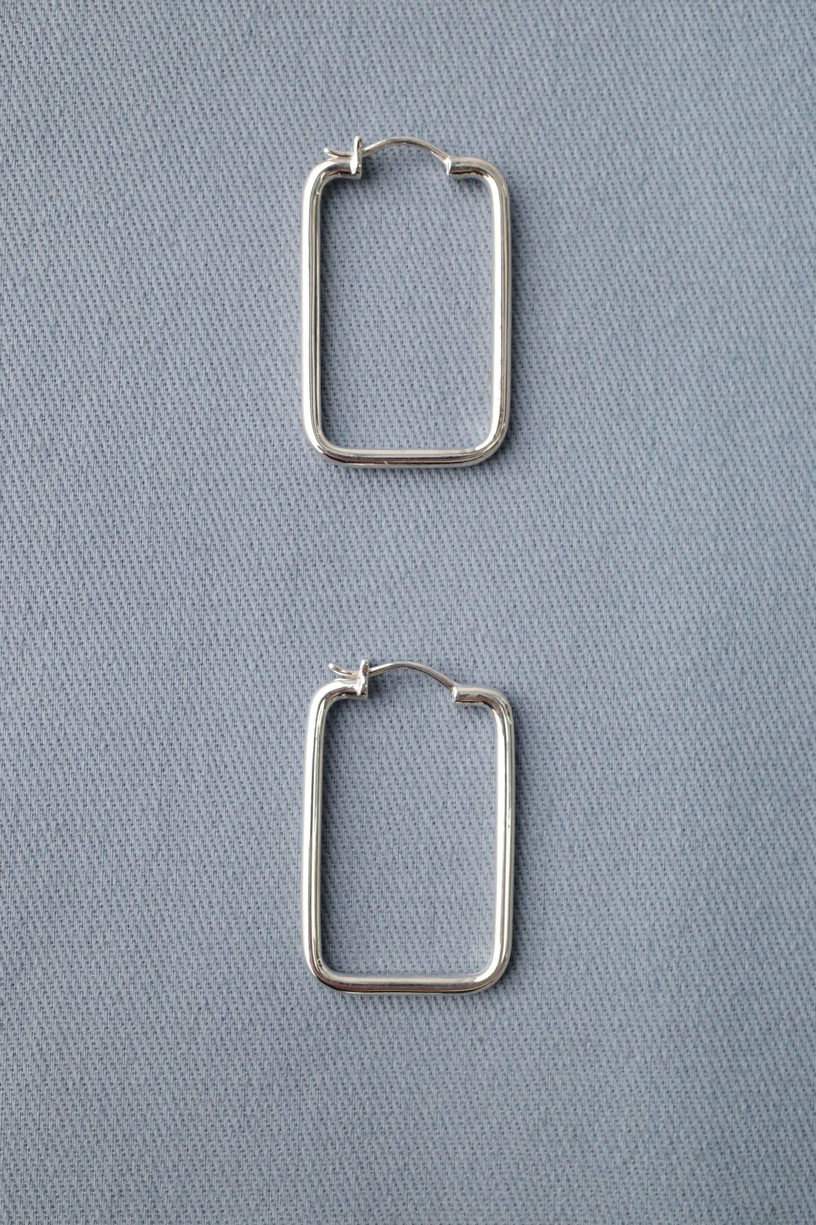 Mondo Hoops - Square - Silver