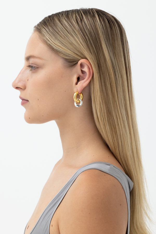 Motion Tube Creolen – Groß – Gemischtes Metall