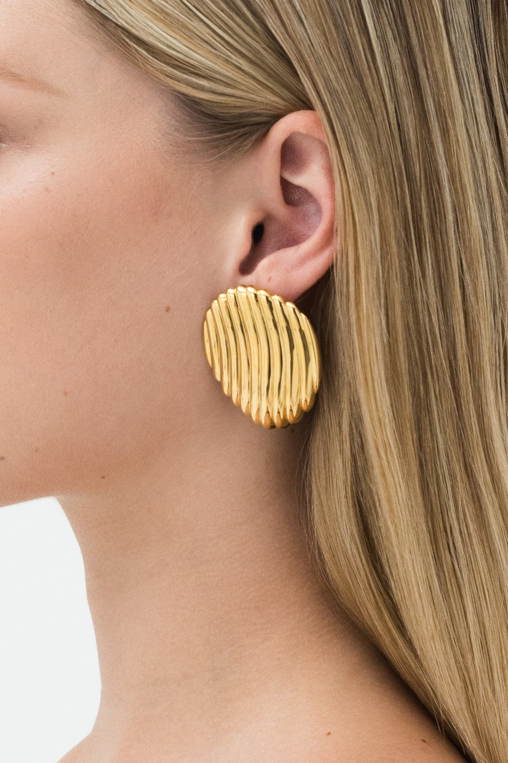 Paloma Dome Earrings - Large - Gold