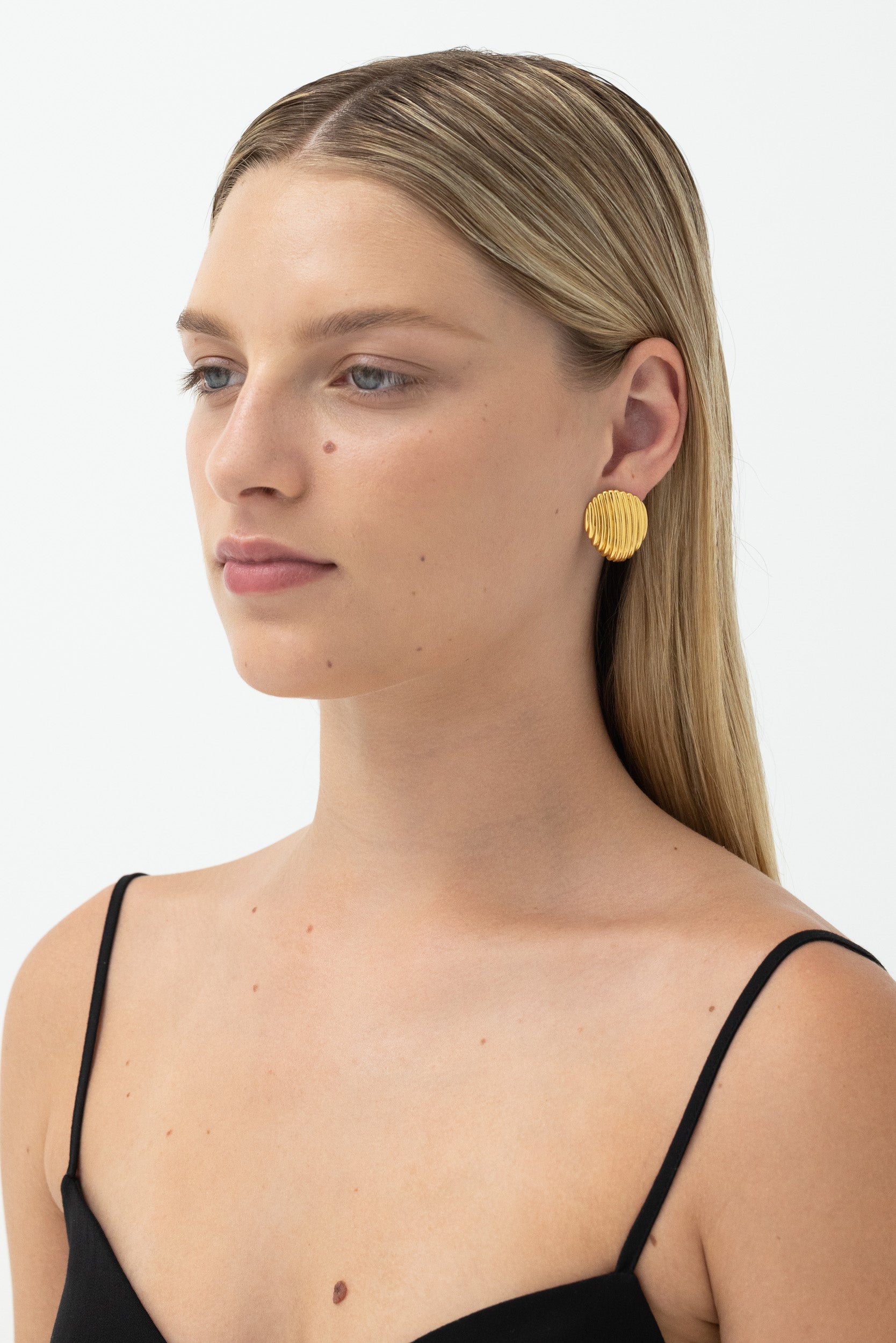 Paloma Dome Earrings - Small - Gold