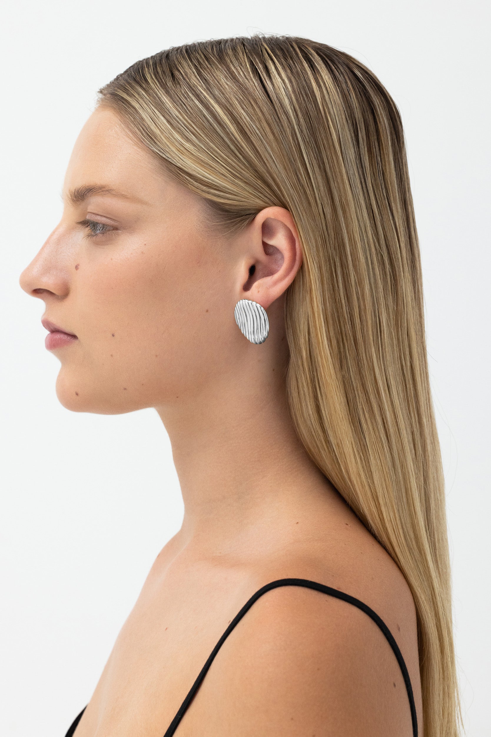 Paloma Dome Earrings - Small - Silver