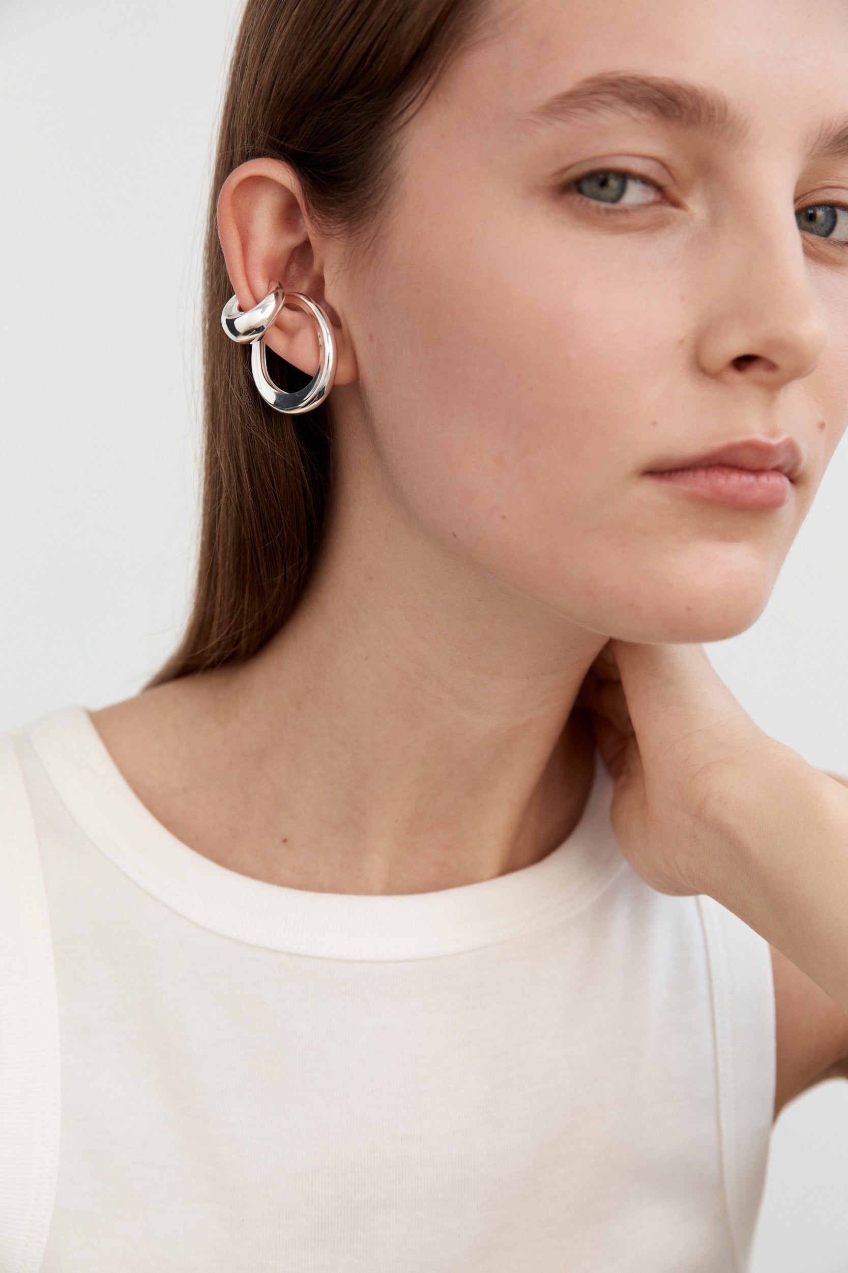 High Beam Ear Cuff - Silver
