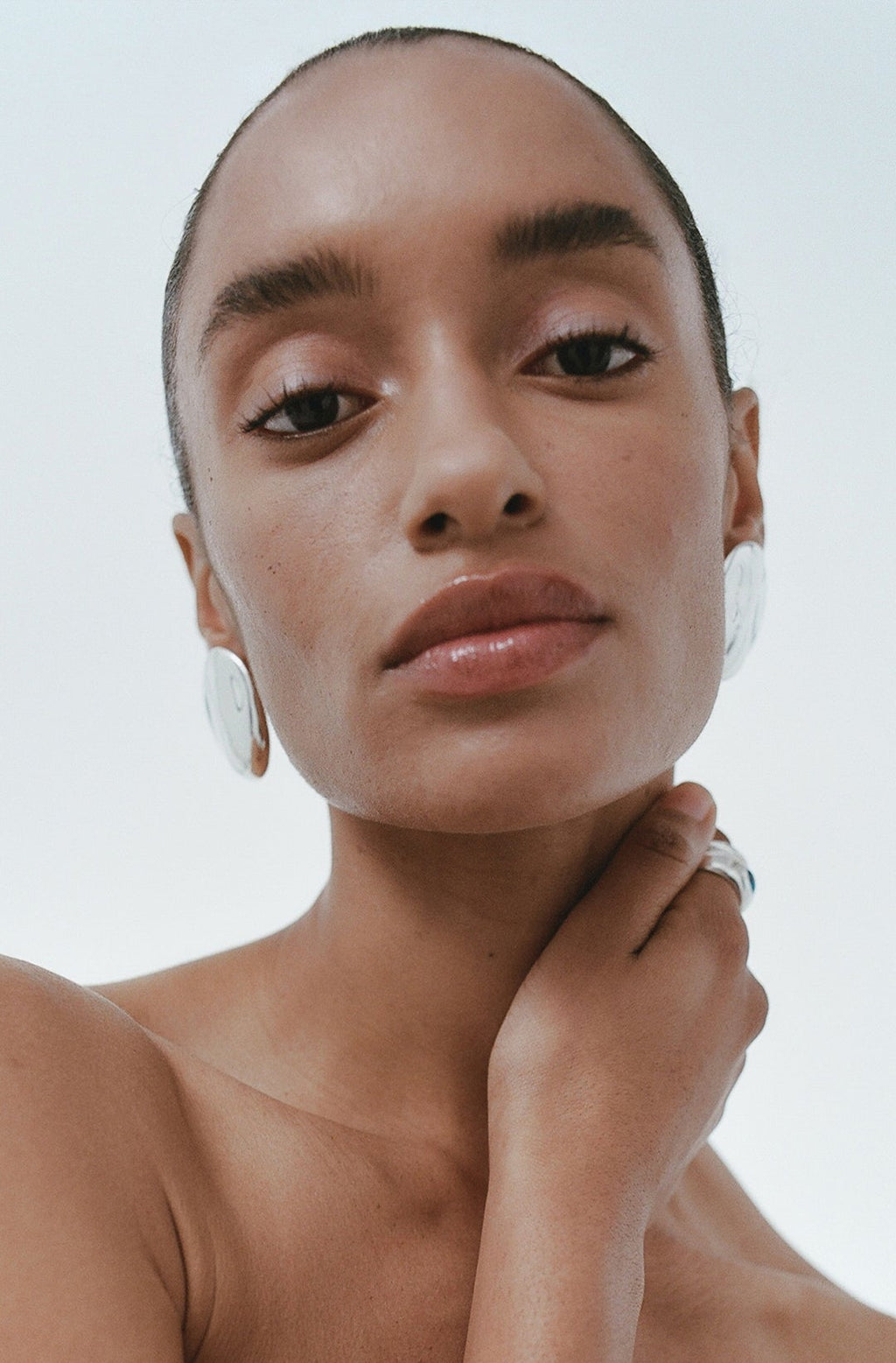 Dylan Dome Earring - Silver