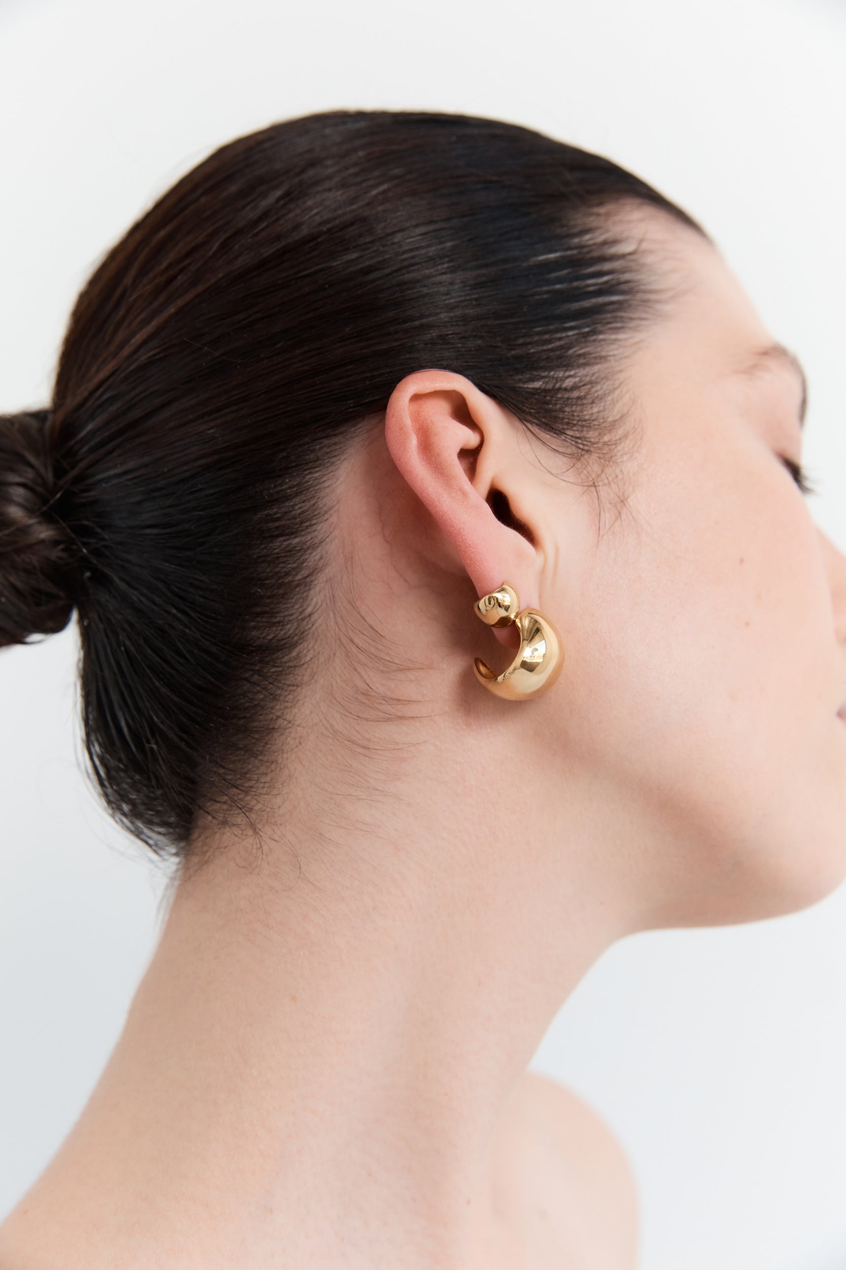 Créoles pliables - Grandes - Or