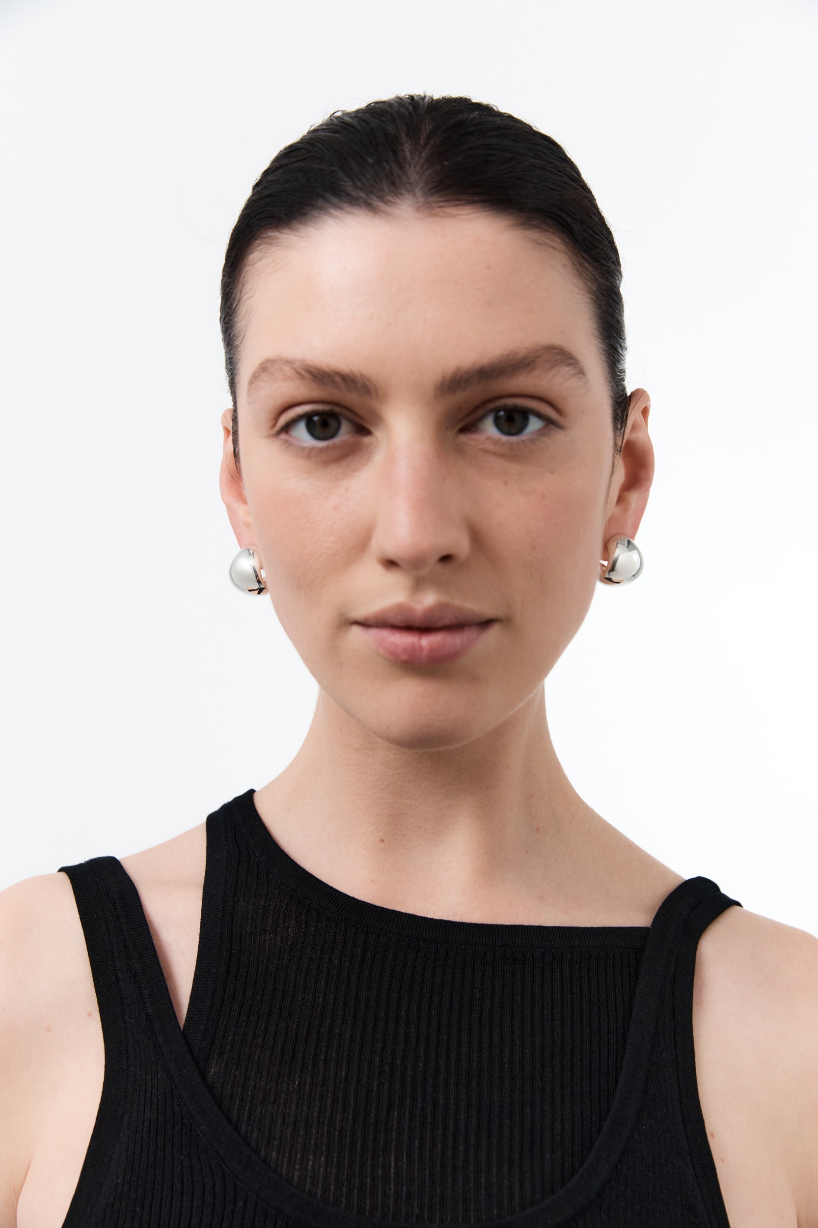 Créoles pliables - Grandes - Argent