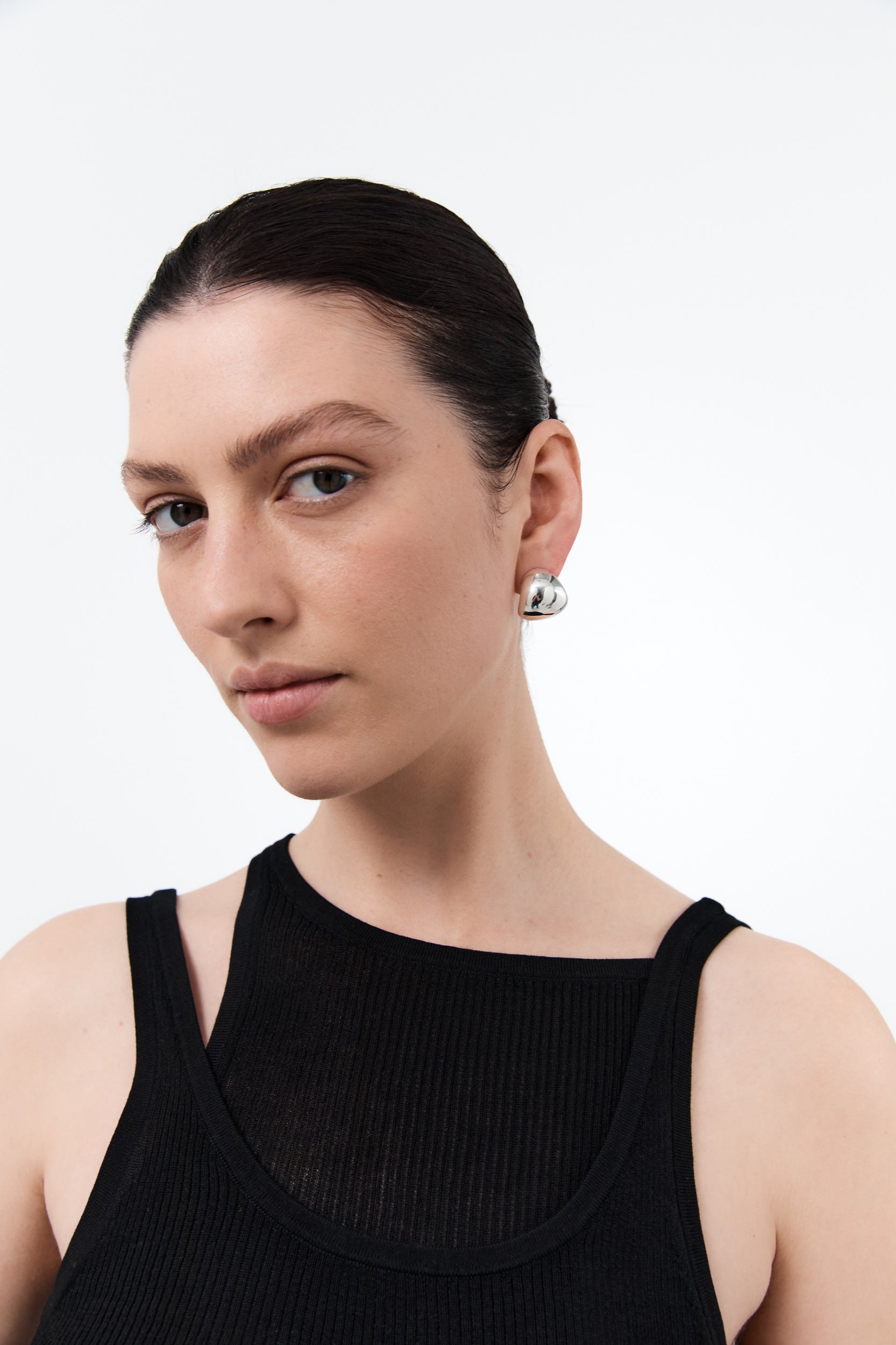 Créoles pliables - Grandes - Argent