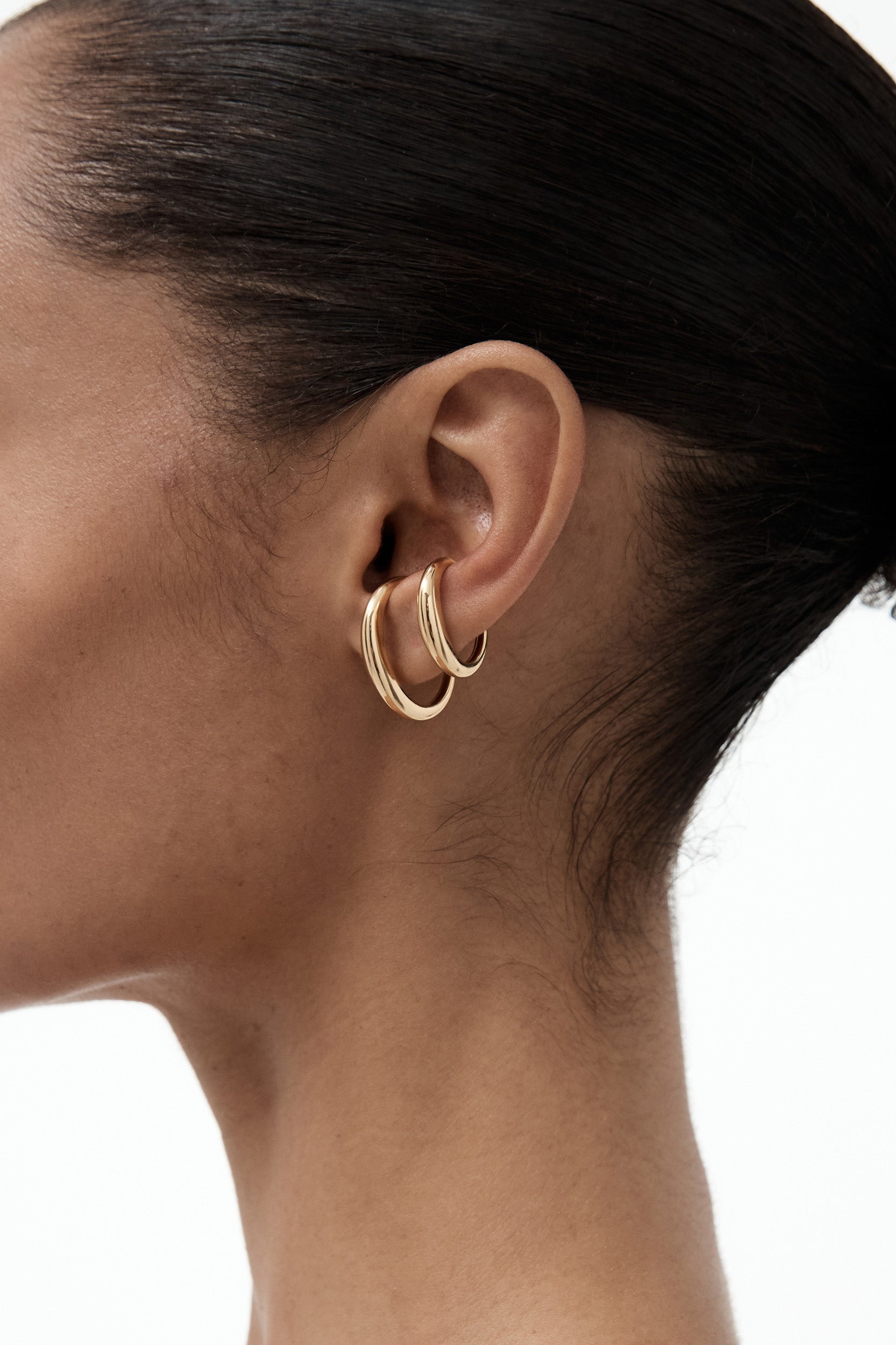 Jean Ear Cuff Set (2 pcs) - Gold | Low Stock