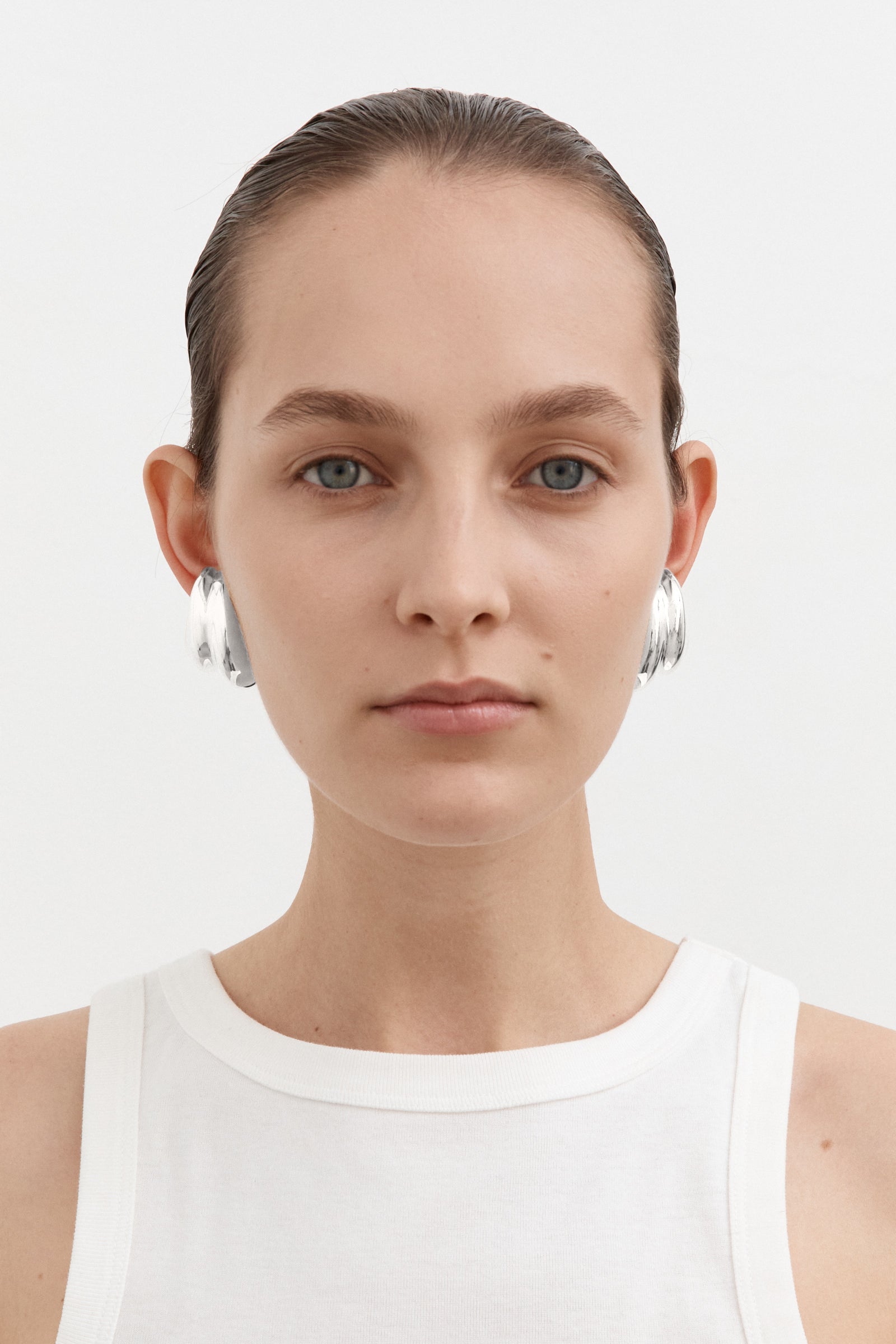 Mega Cuff Hoops - Silver