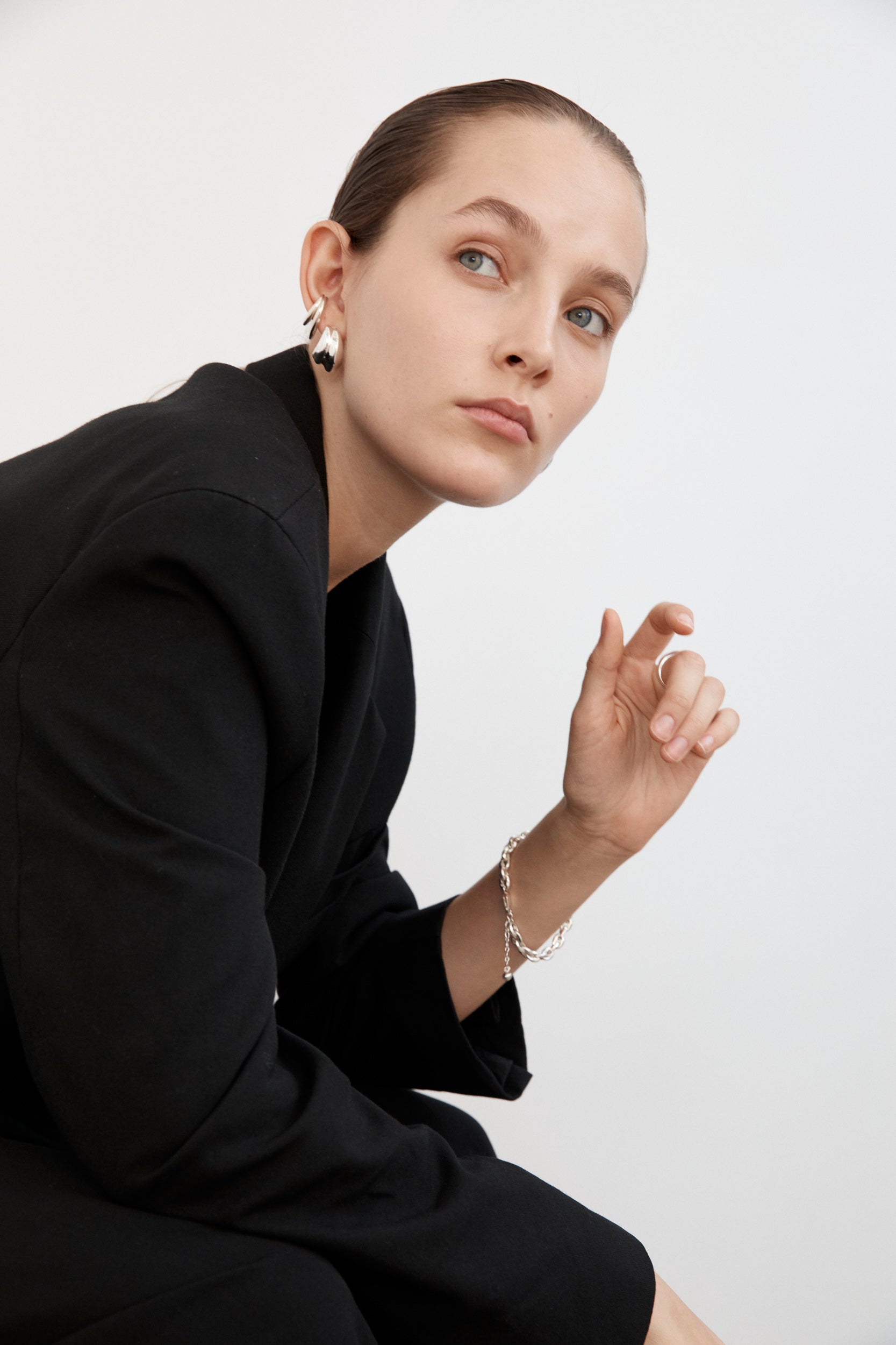 Mega Hoops - Large - Silver