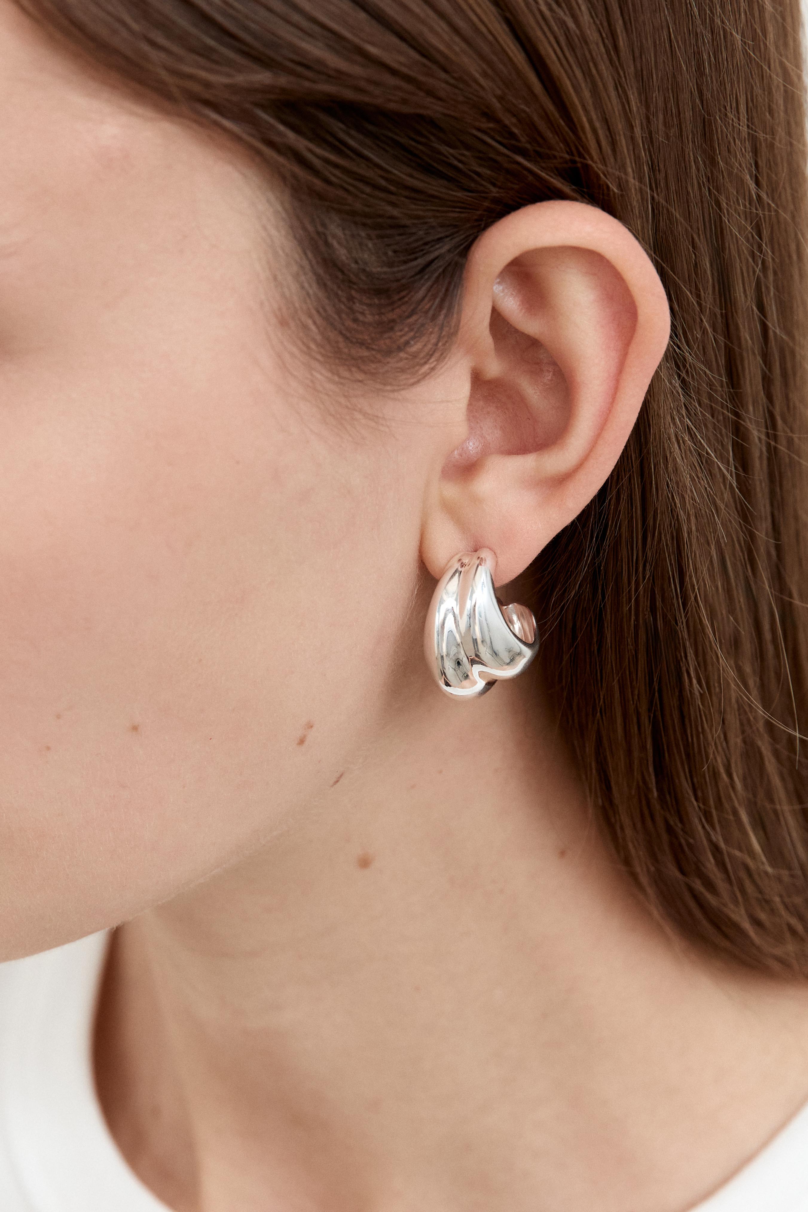 Mega Hoops - Large - Silver