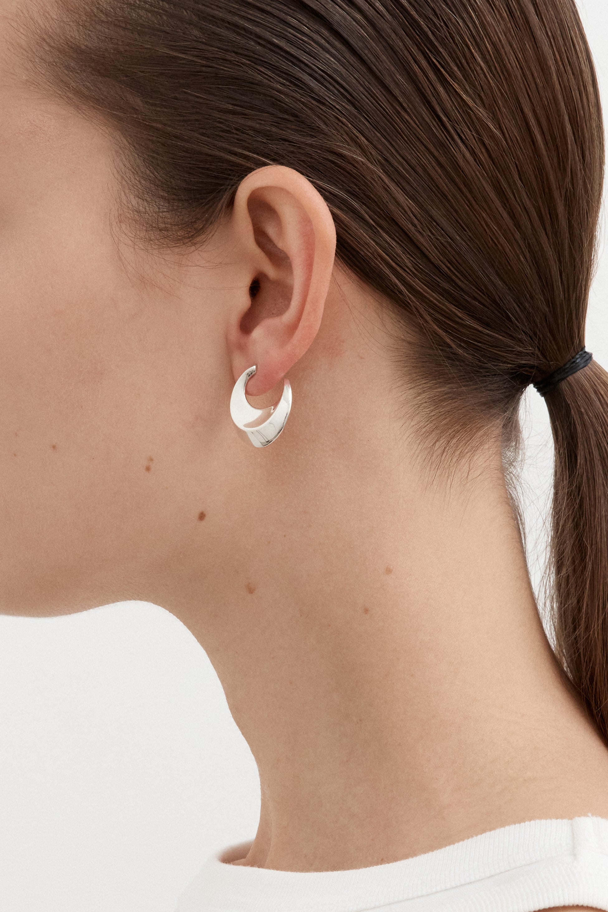Offene Ohrringe - Silber
