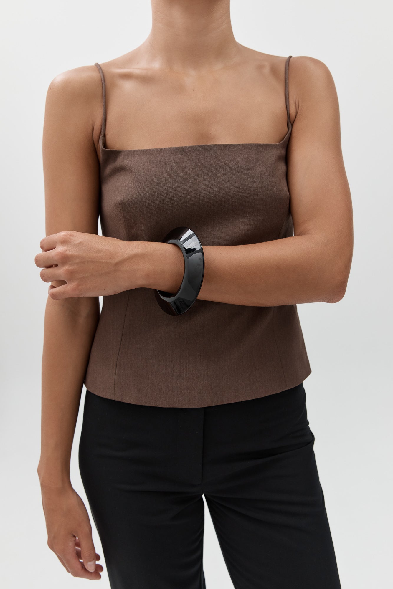 Saucer Bangle - Black