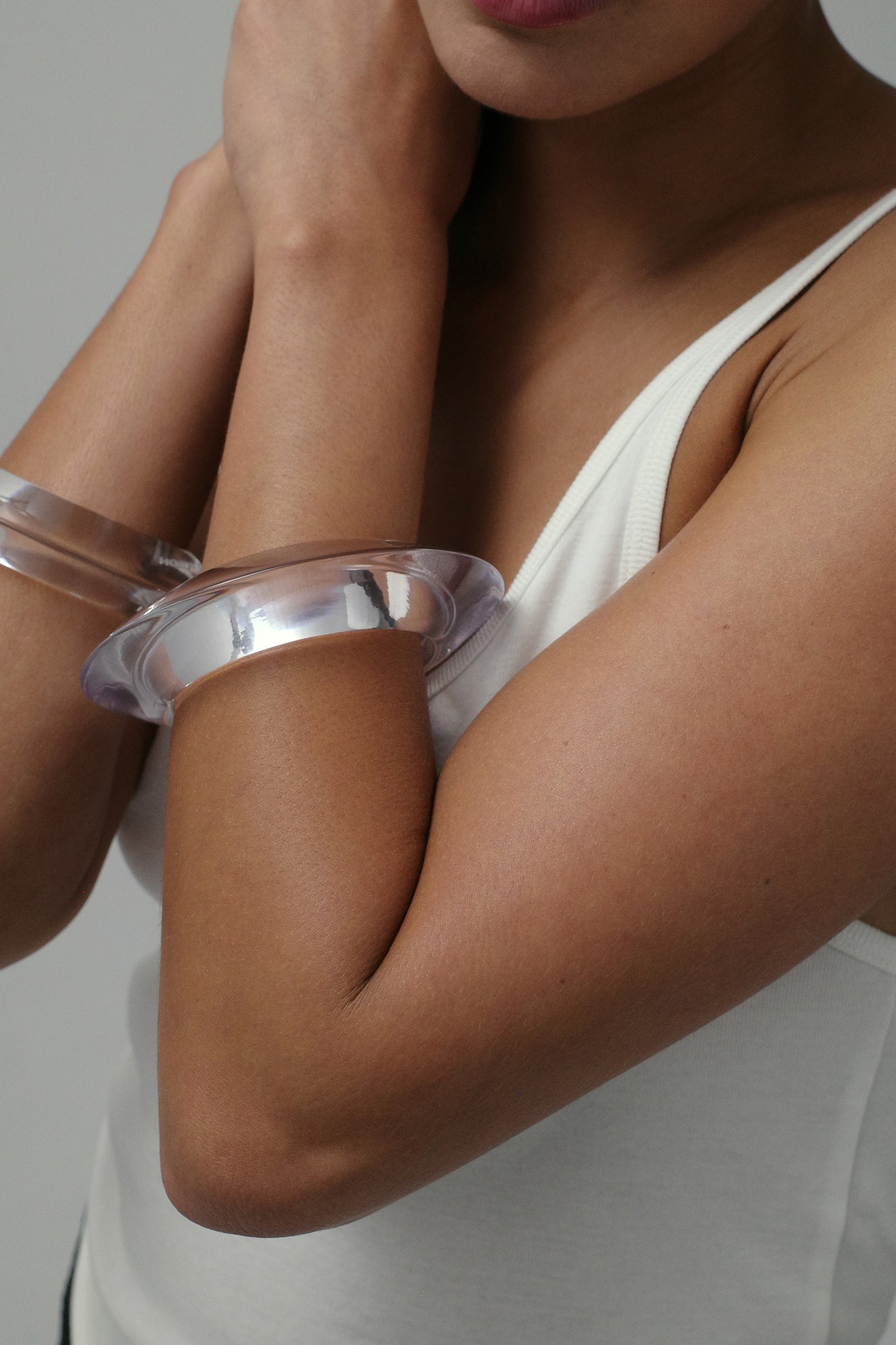 Saucer Bangle - Clear