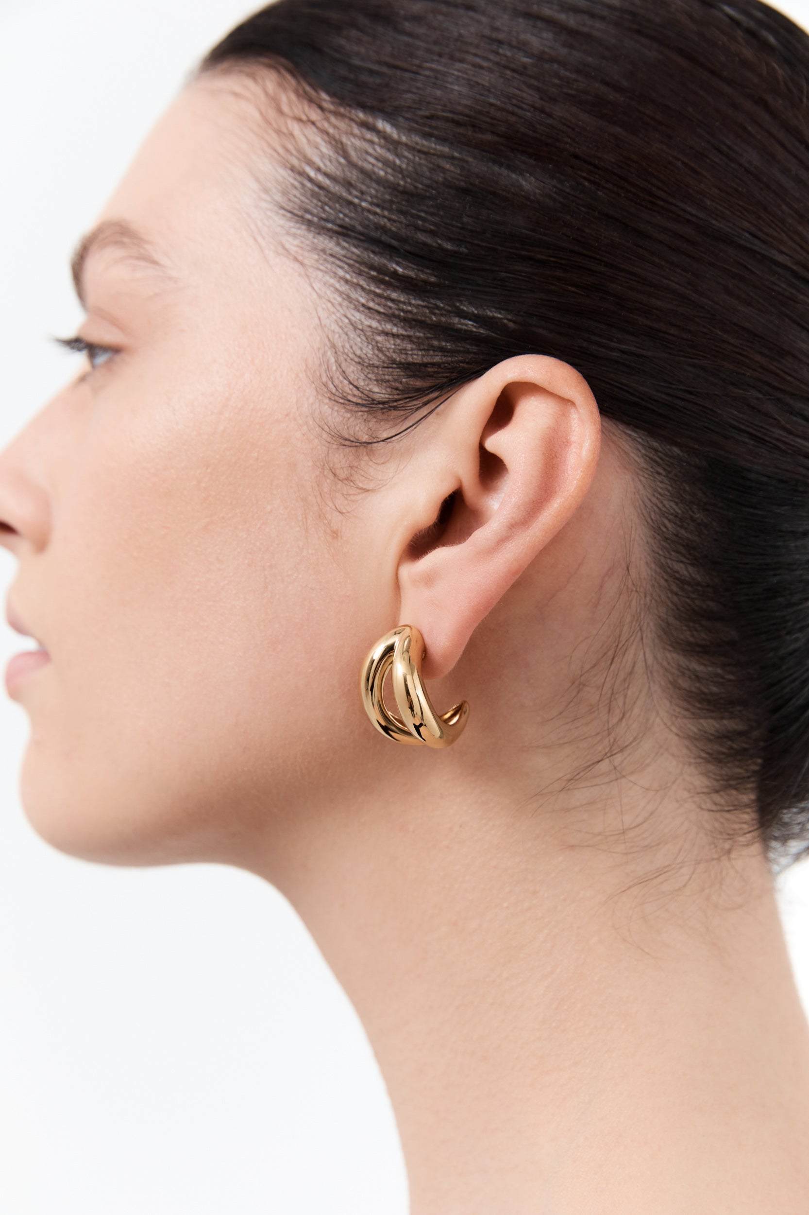 Via Earrings - Large - Gold