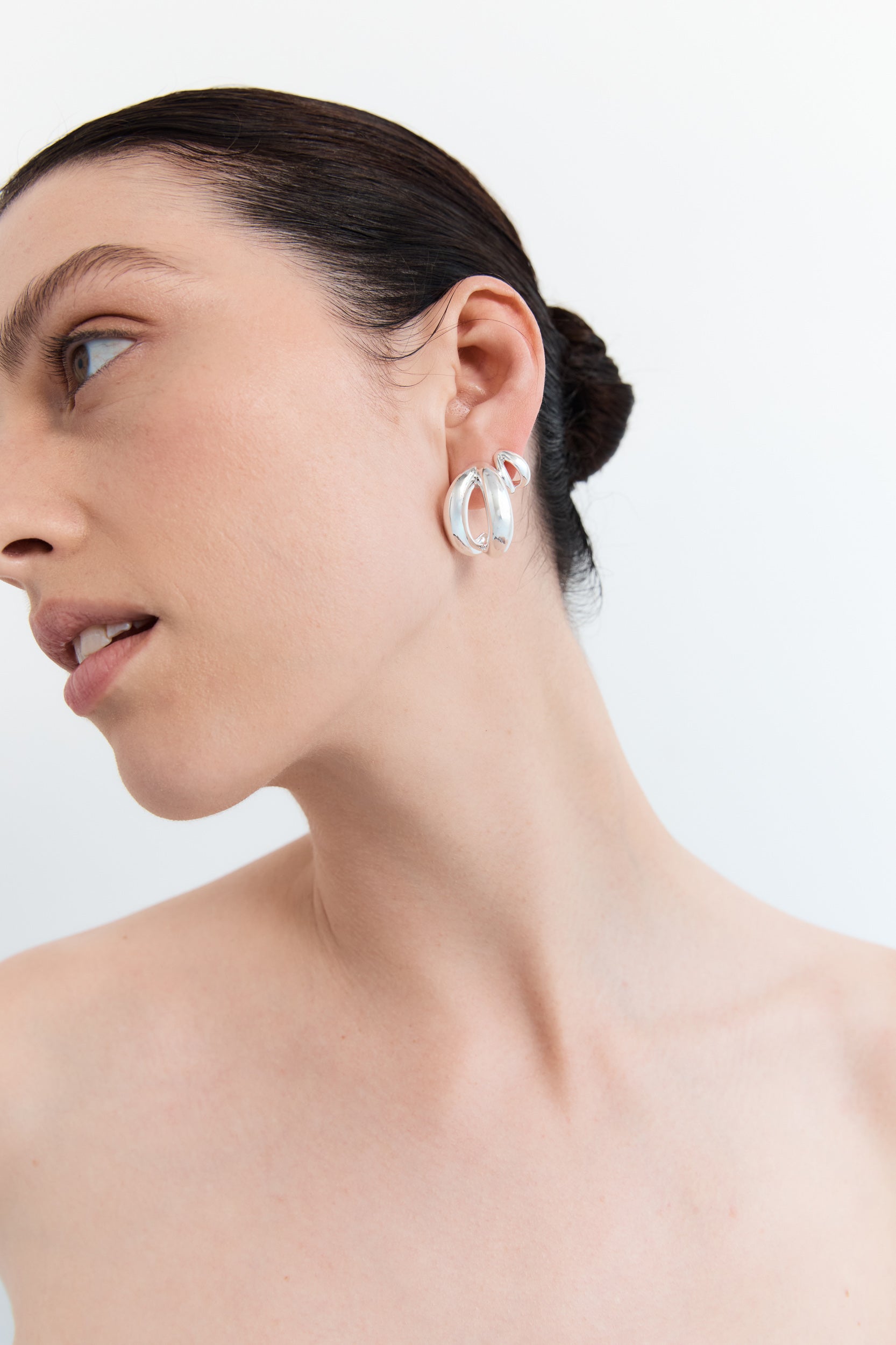 Boucles d'oreilles Via - Grandes - Argent