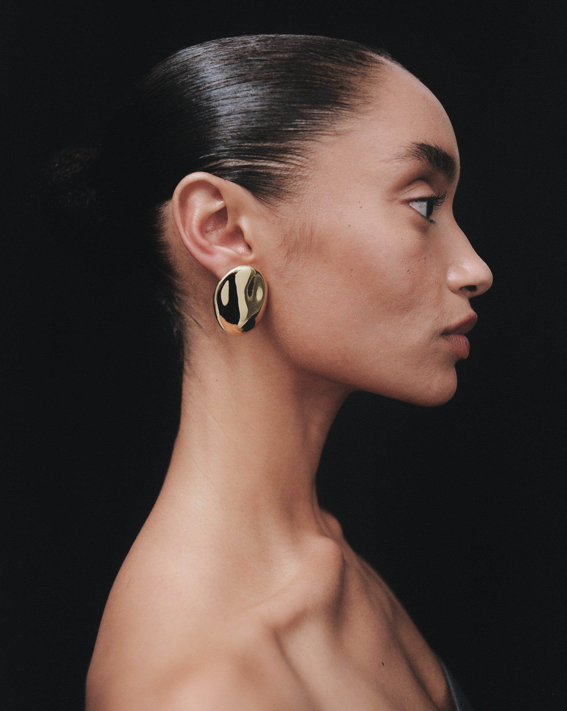 Dylan Dome Earring - Gold | Last Pair